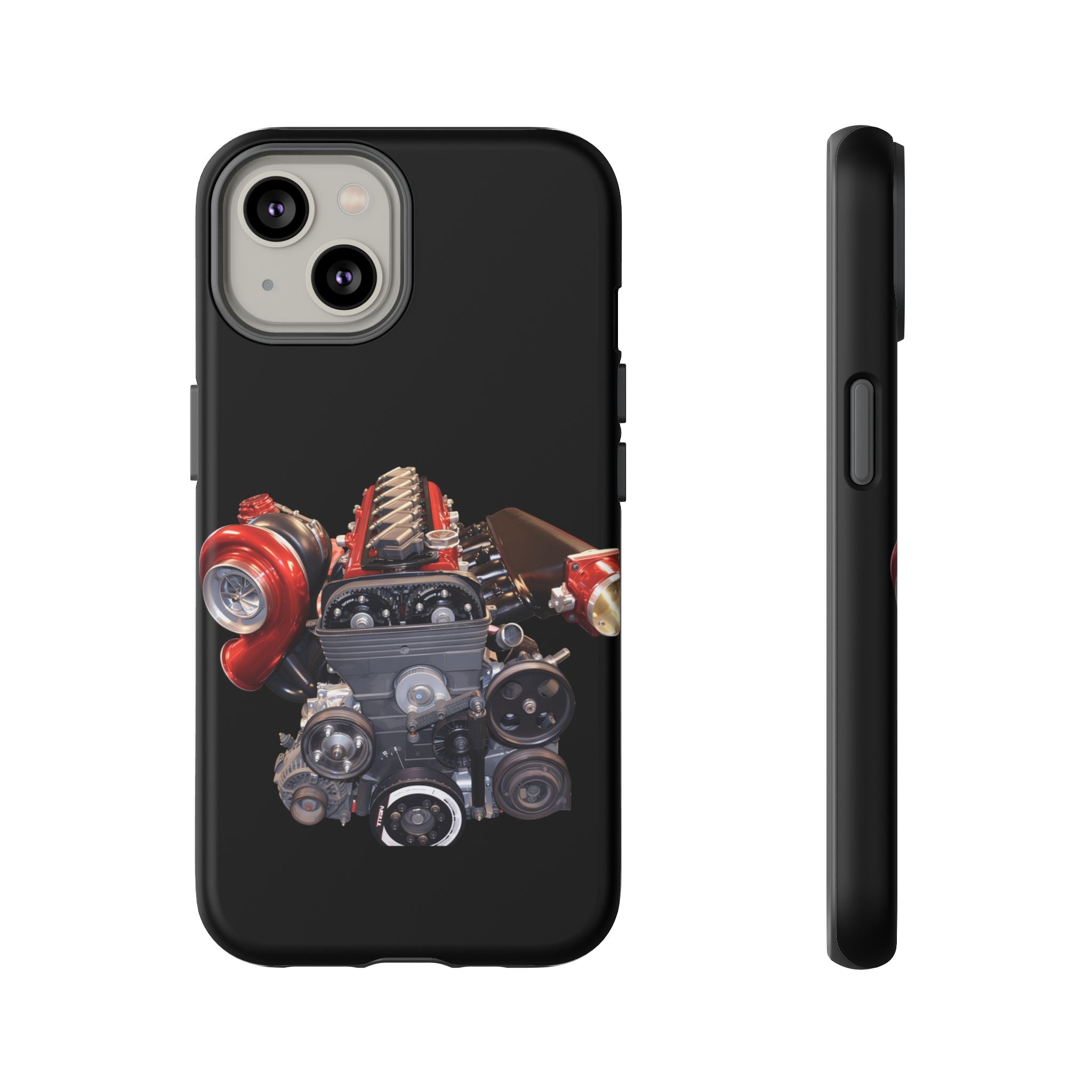 2JZ Phone Case — Black Tough Car Motor Illustration