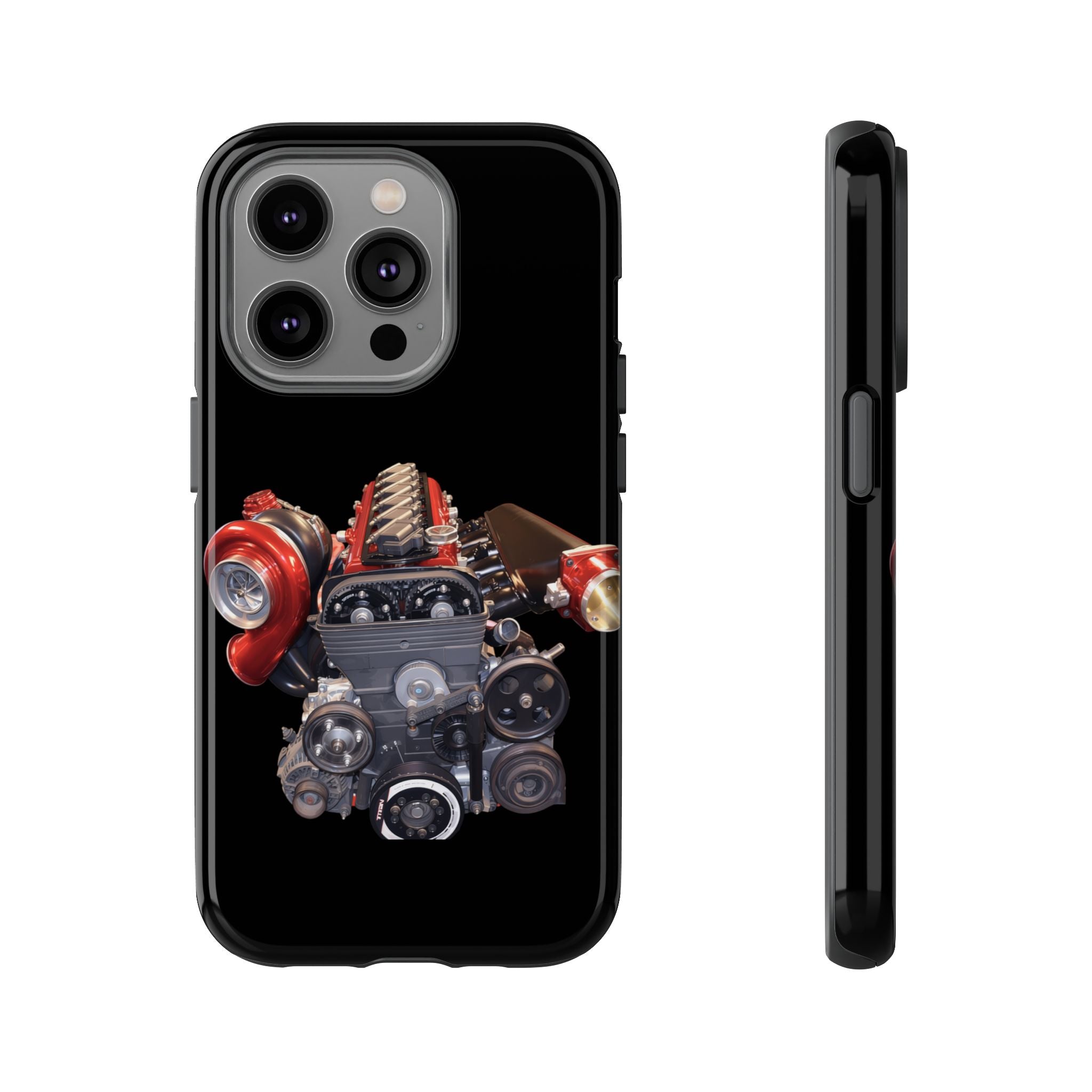 2JZ Phone Case — Black Tough Car Motor Illustration