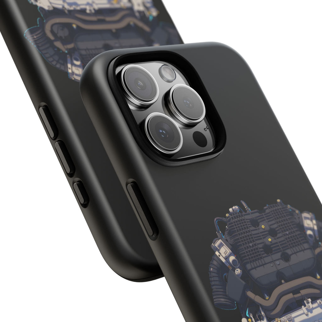Engine Illustration Tough Phone Case – Automotive Car Lover Gift