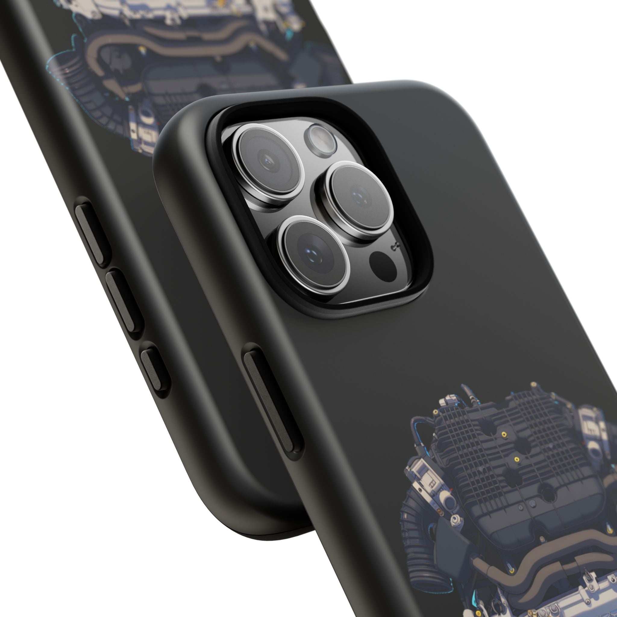 Engine Illustration Tough Phone Case – Automotive Car Lover Gift