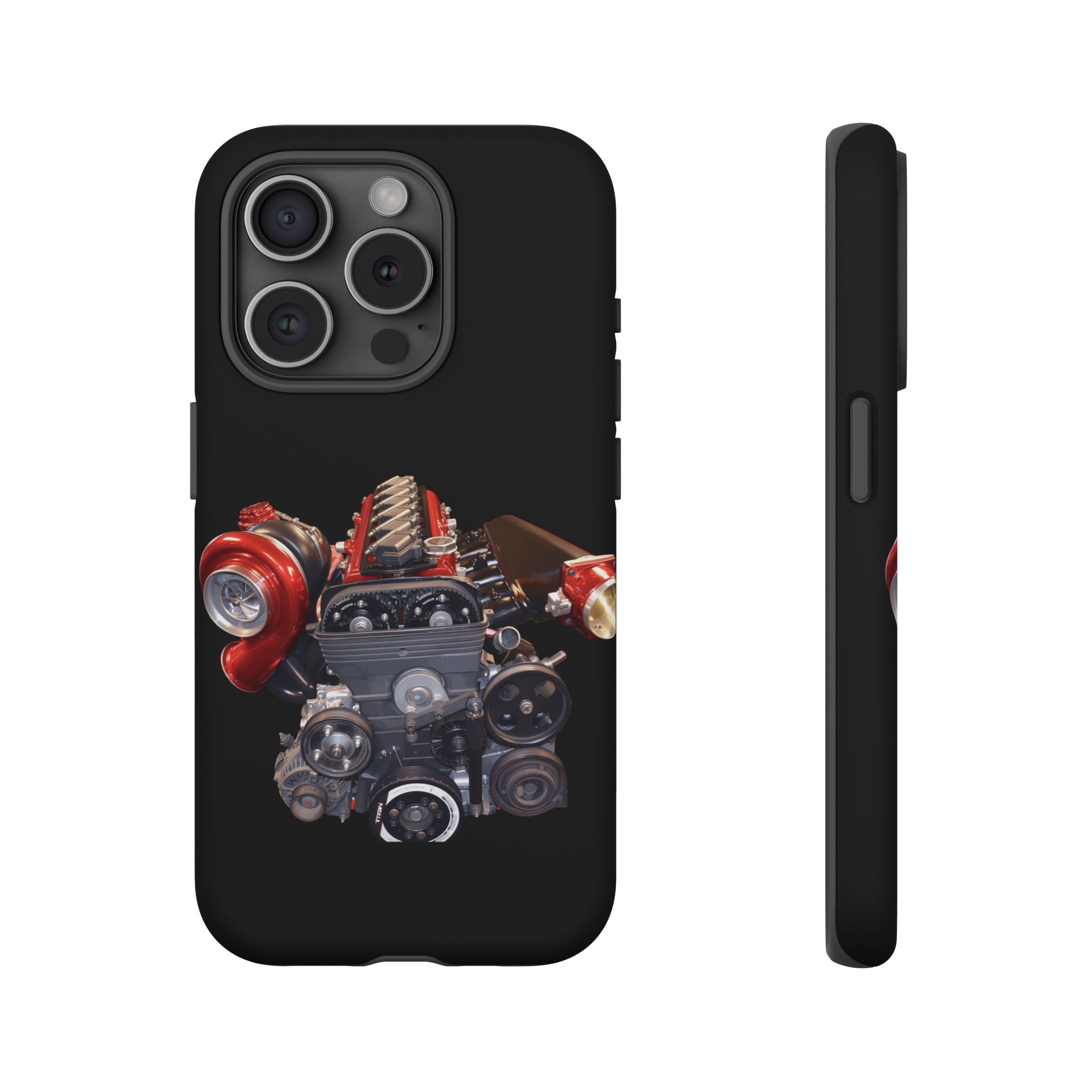 2JZ Phone Case — Black Tough Car Motor Illustration