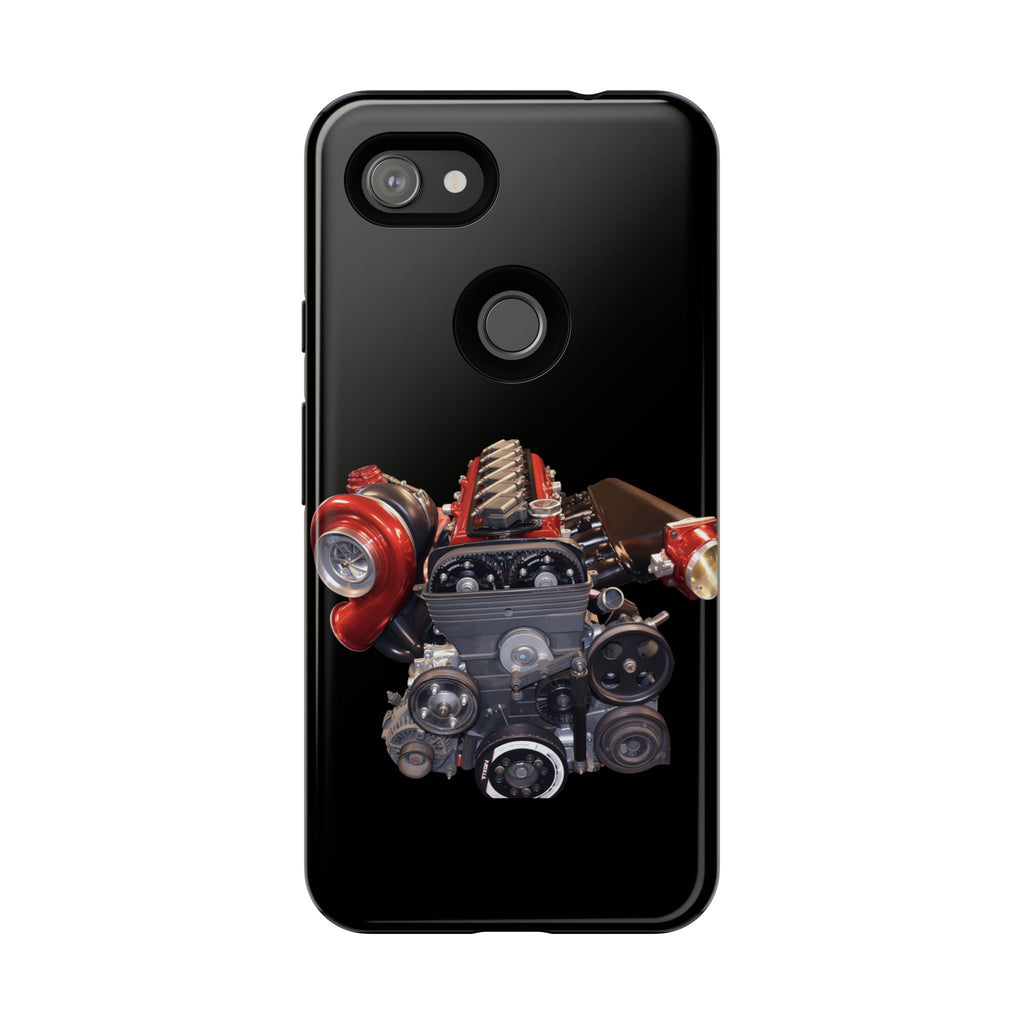 2JZ Phone Case — Black Tough Car Motor Illustration