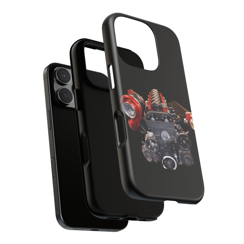 2JZ Phone Case — Black Tough Car Motor Illustration