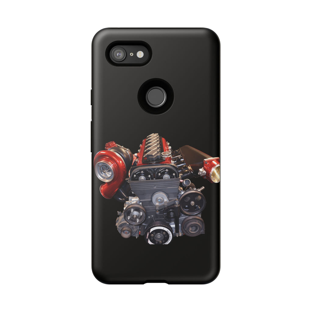 2JZ Phone Case — Black Tough Car Motor Illustration