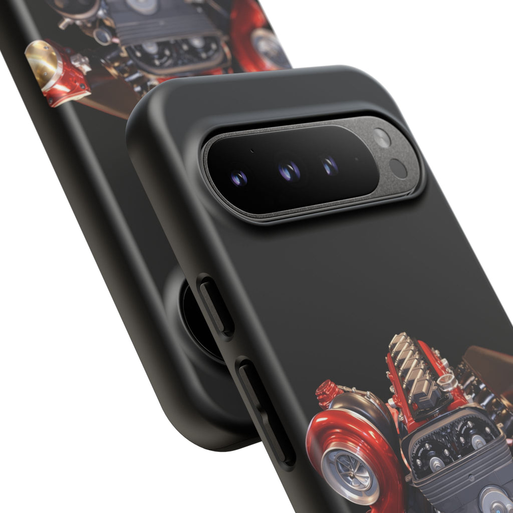 2JZ Phone Case — Black Tough Car Motor Illustration