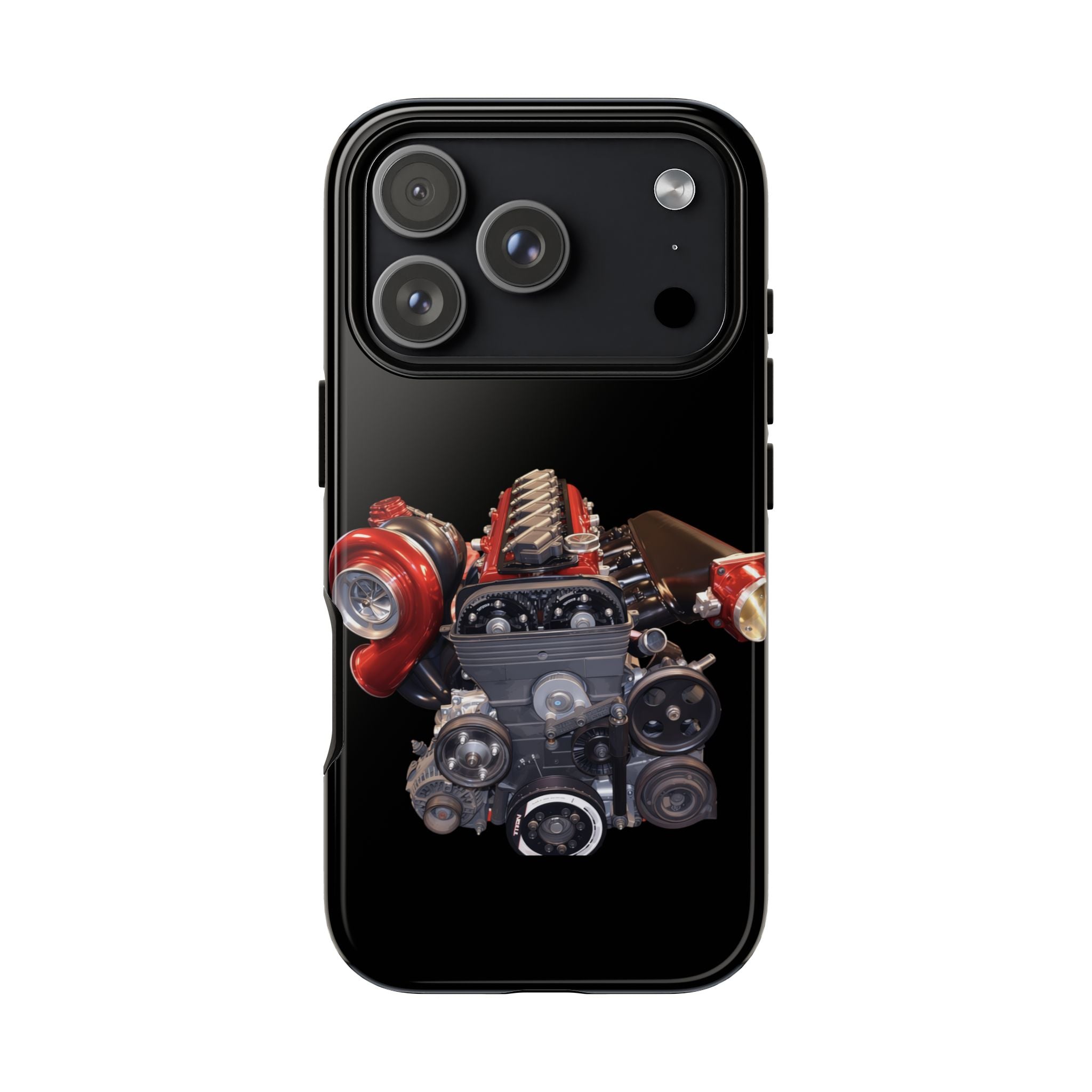 2JZ Phone Case — Black Tough Car Motor Illustration