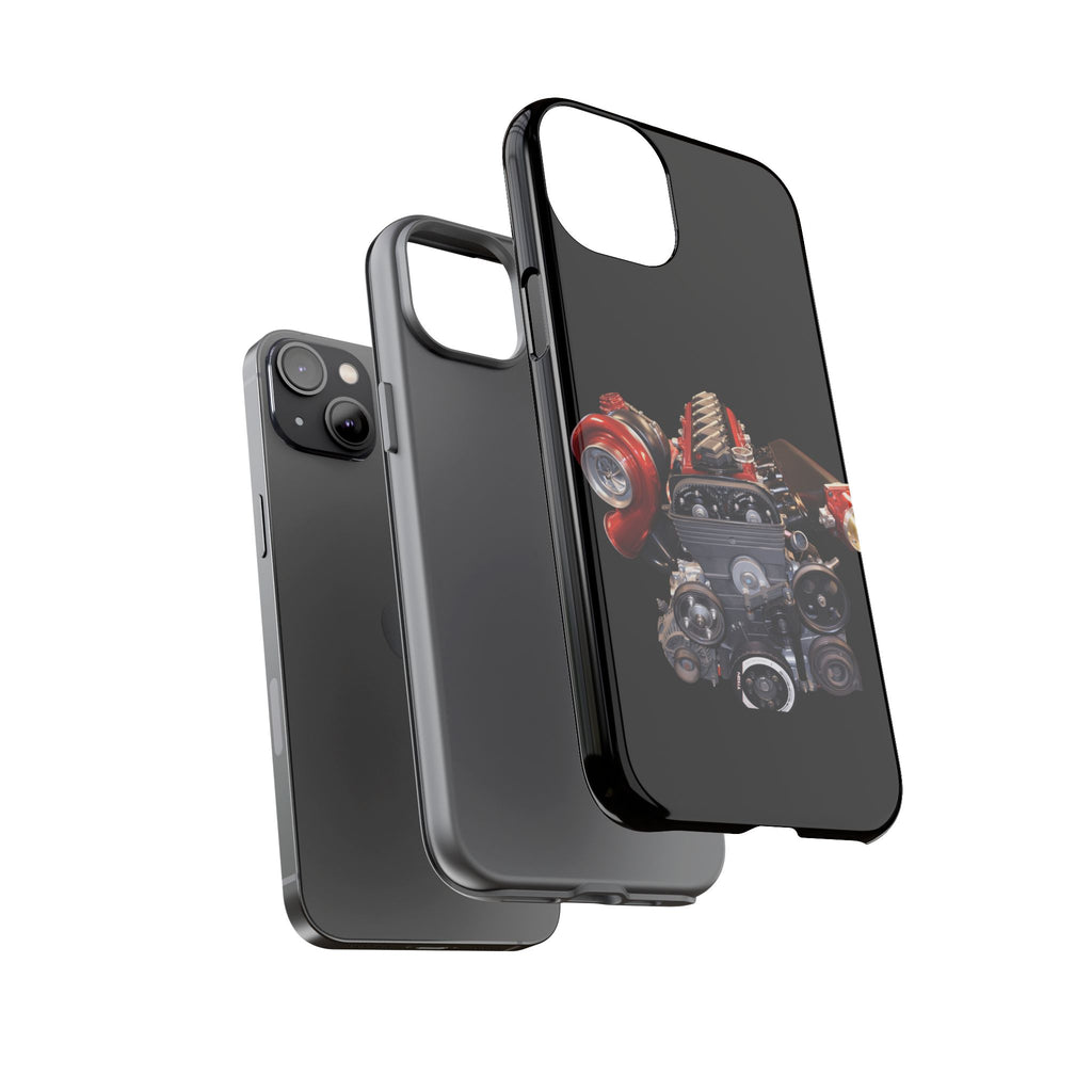 2JZ Phone Case — Black Tough Car Motor Illustration