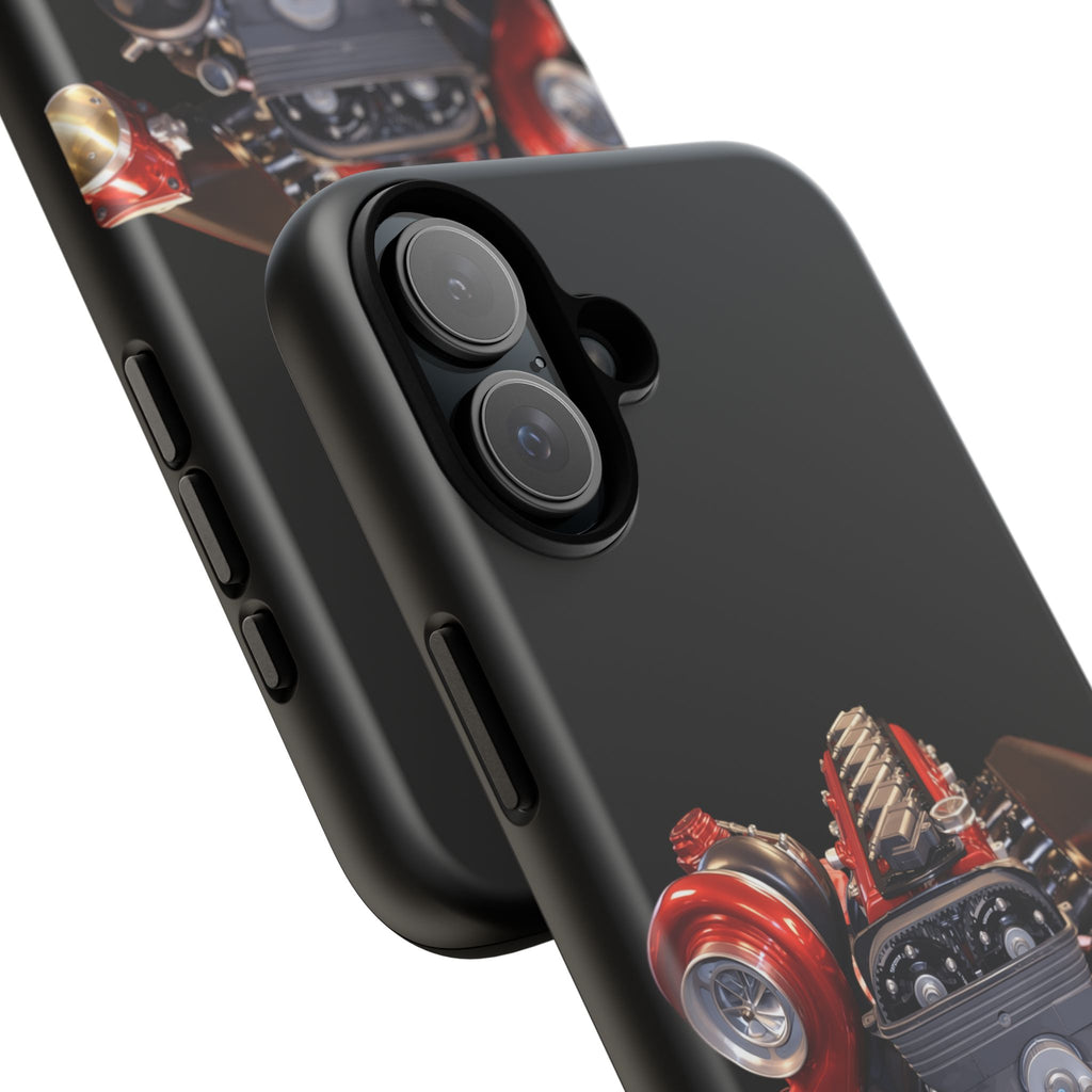2JZ Phone Case — Black Tough Car Motor Illustration