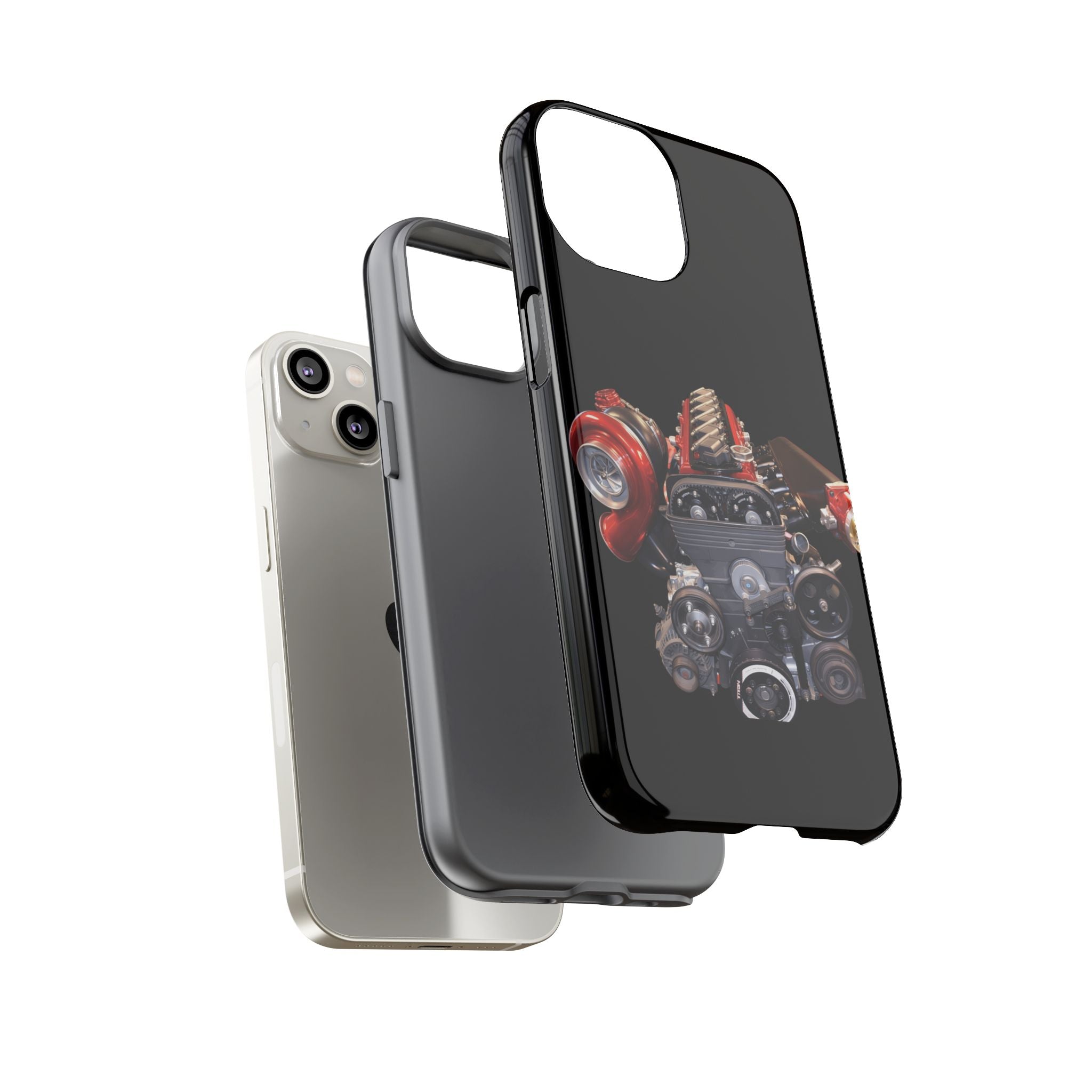 2JZ Phone Case — Black Tough Car Motor Illustration
