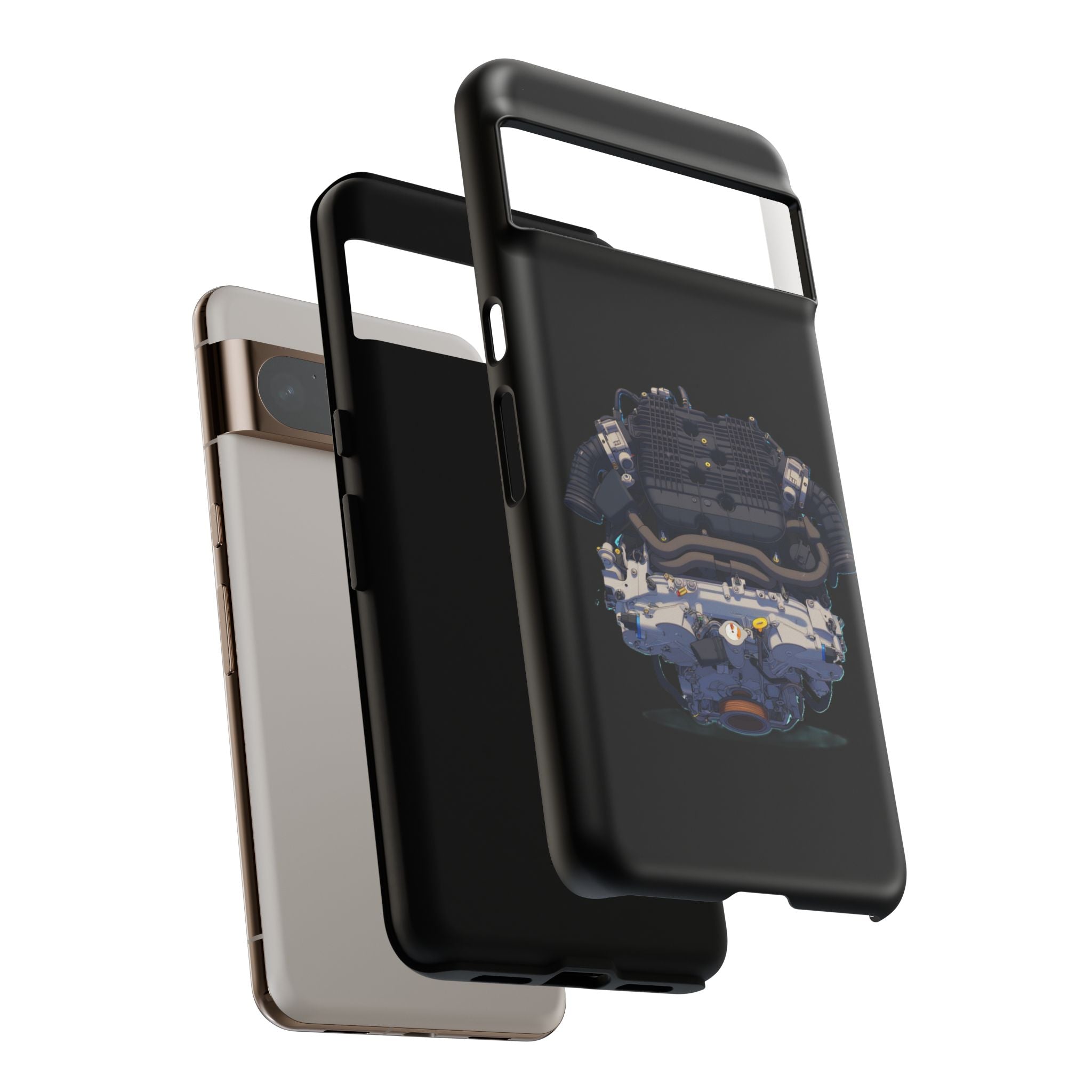 Engine Illustration Tough Phone Case – Automotive Car Lover Gift