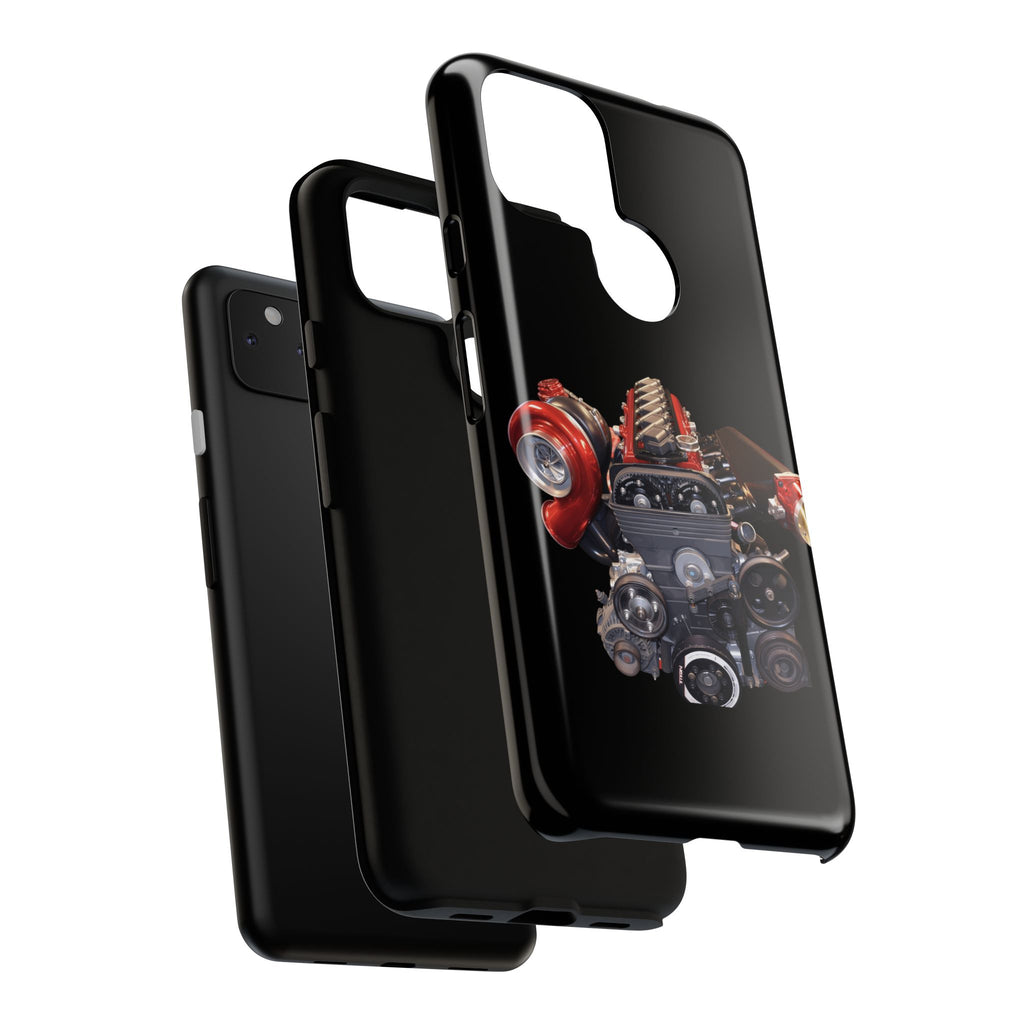 2JZ Phone Case — Black Tough Car Motor Illustration