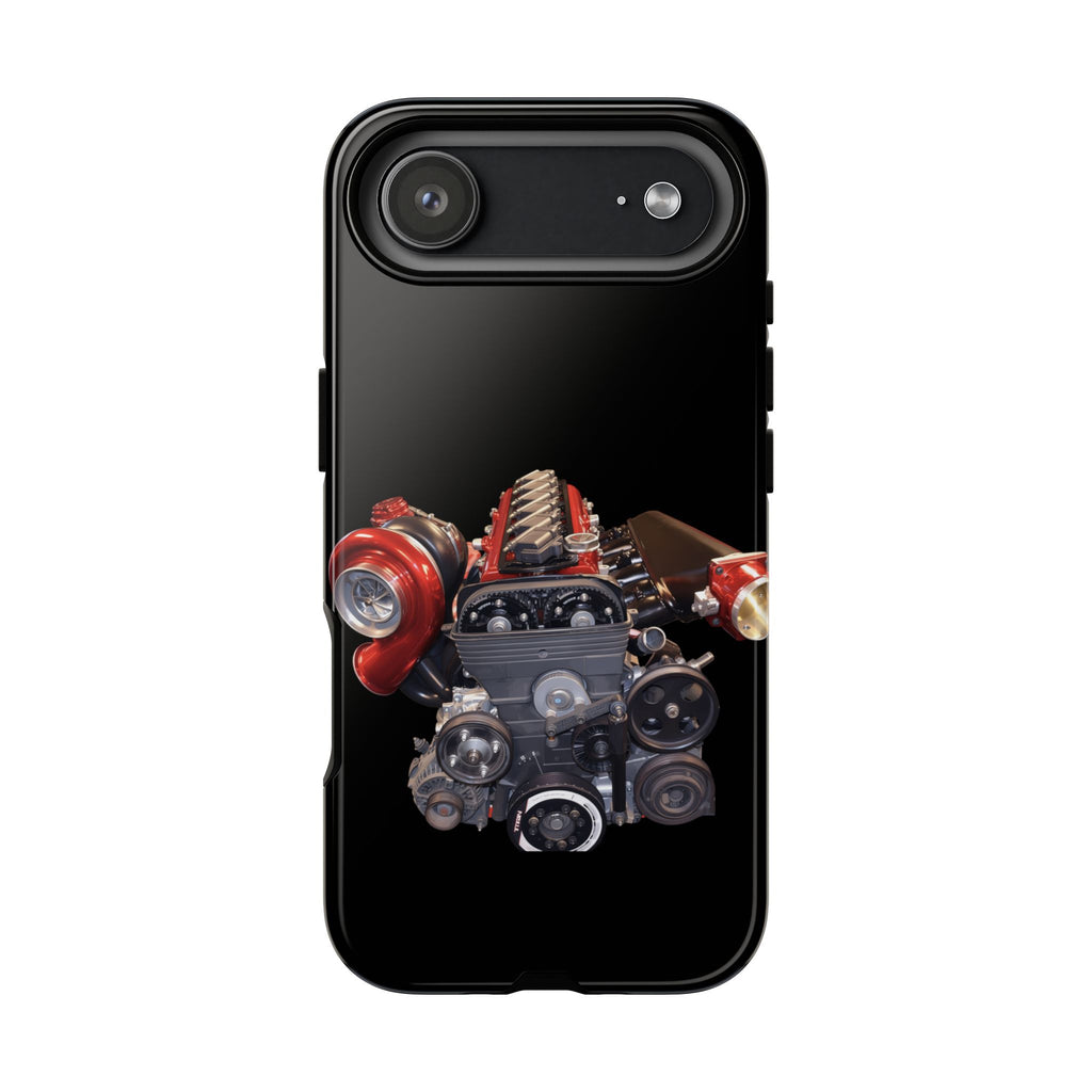 2JZ Phone Case — Black Tough Car Motor Illustration