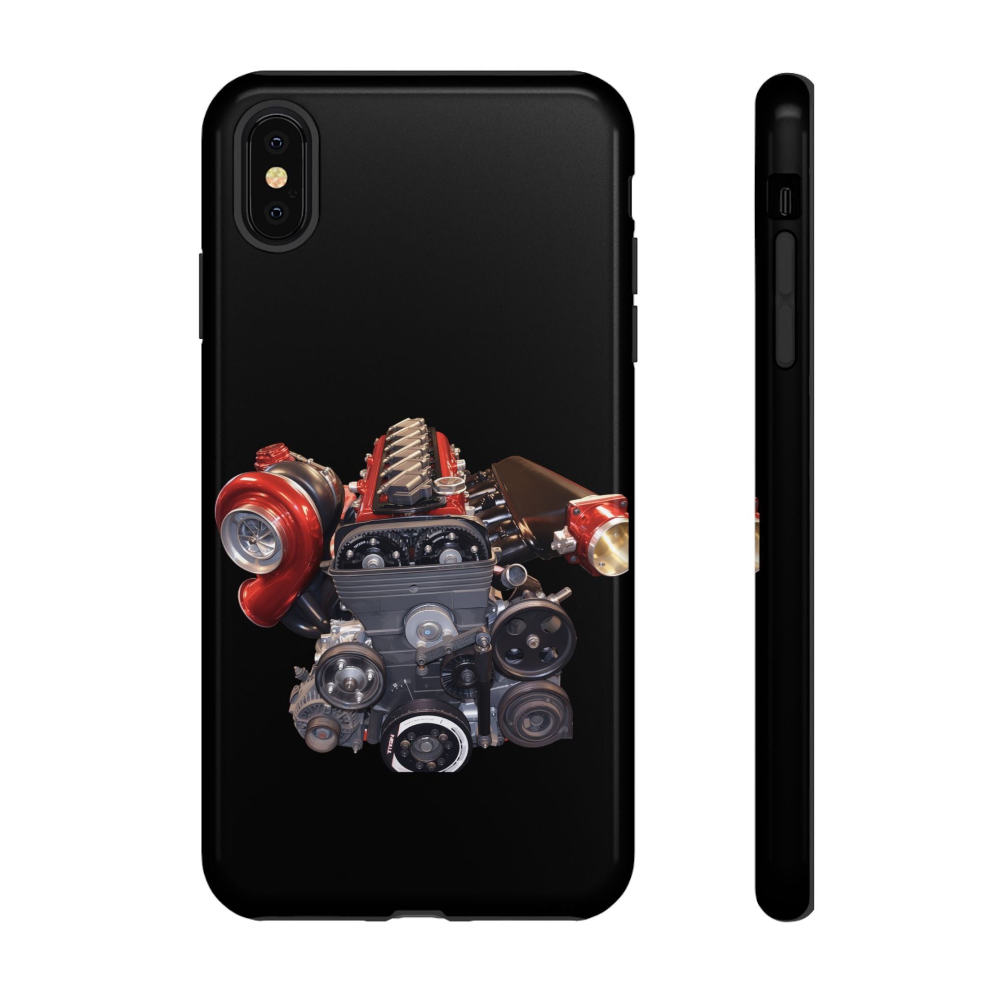 2JZ Phone Case — Black Tough Car Motor Illustration