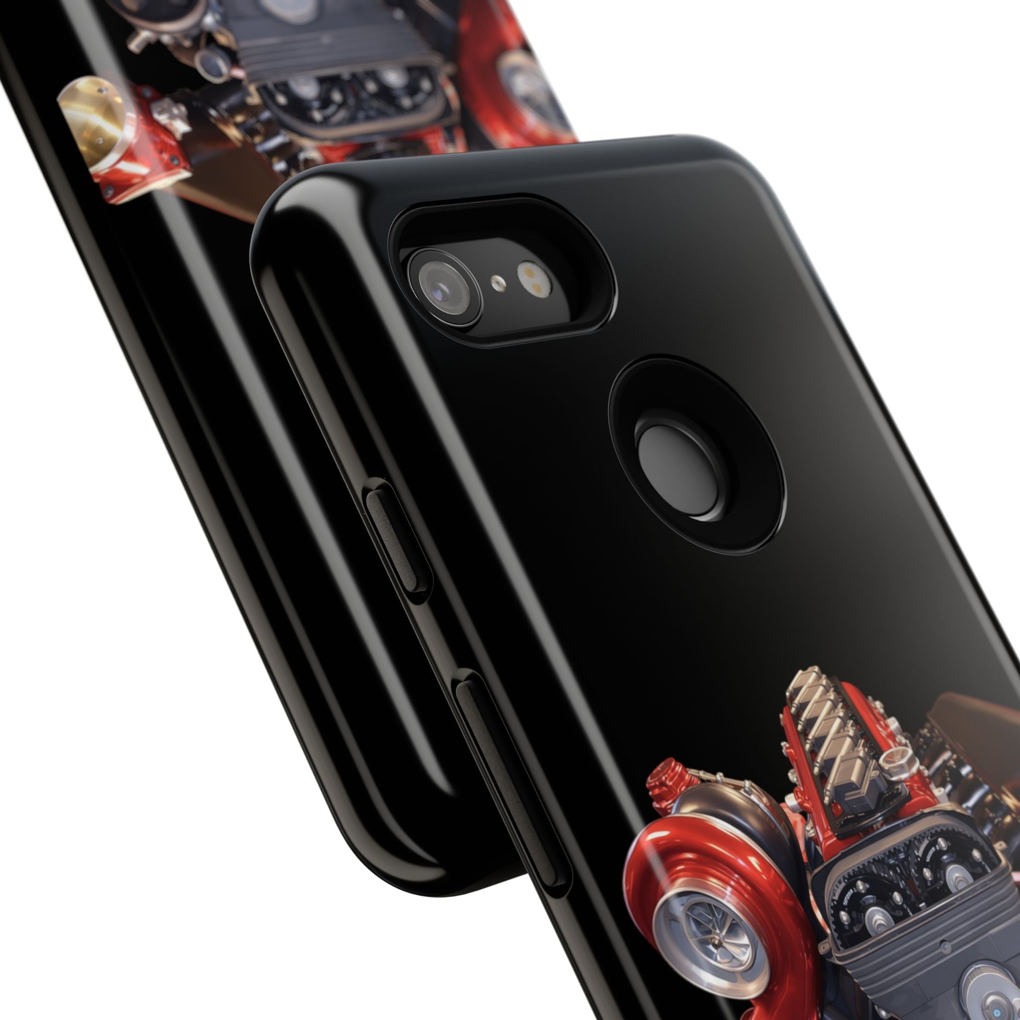 2JZ Phone Case — Black Tough Car Motor Illustration