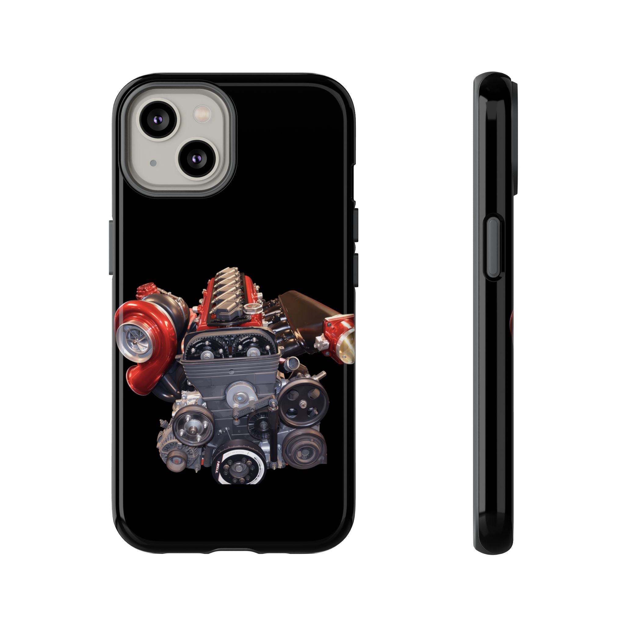 2JZ Phone Case — Black Tough Car Motor Illustration