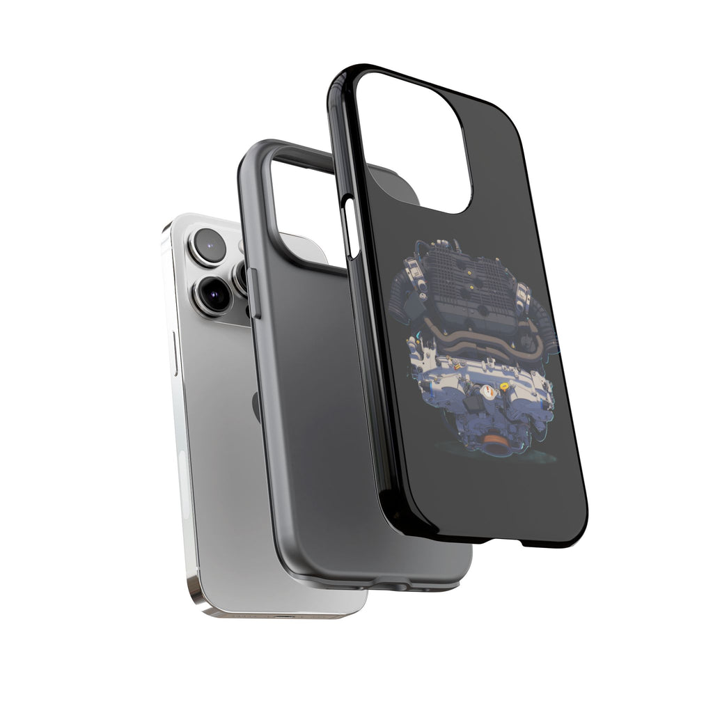 Engine Illustration Tough Phone Case – Automotive Car Lover Gift