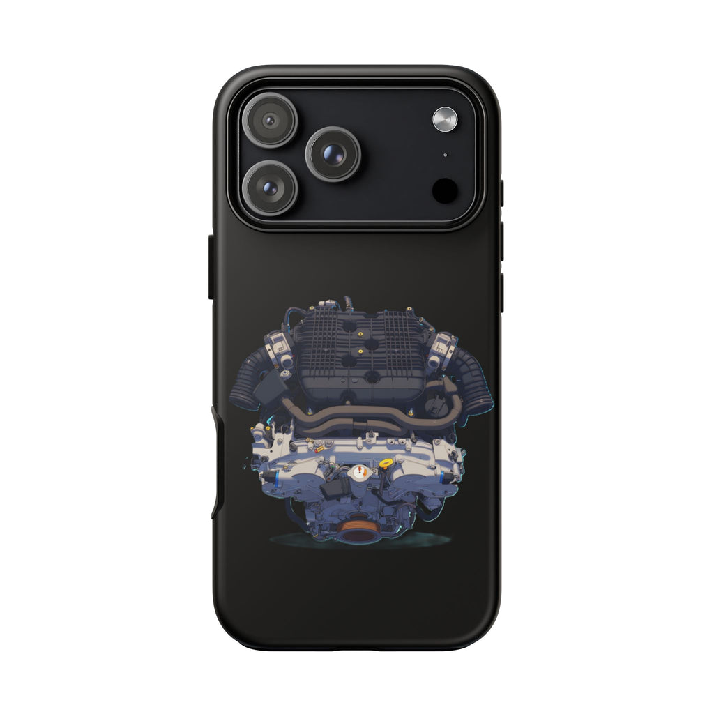 Engine Illustration Tough Phone Case – Automotive Car Lover Gift