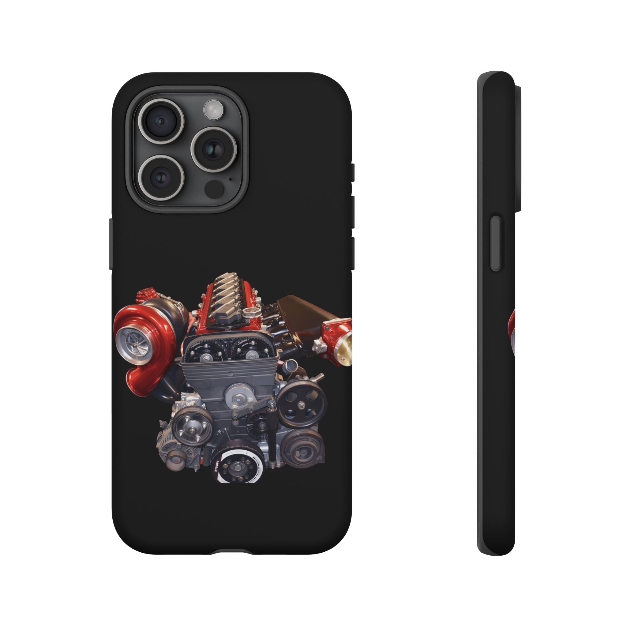 2JZ Phone Case — Black Tough Car Motor Illustration