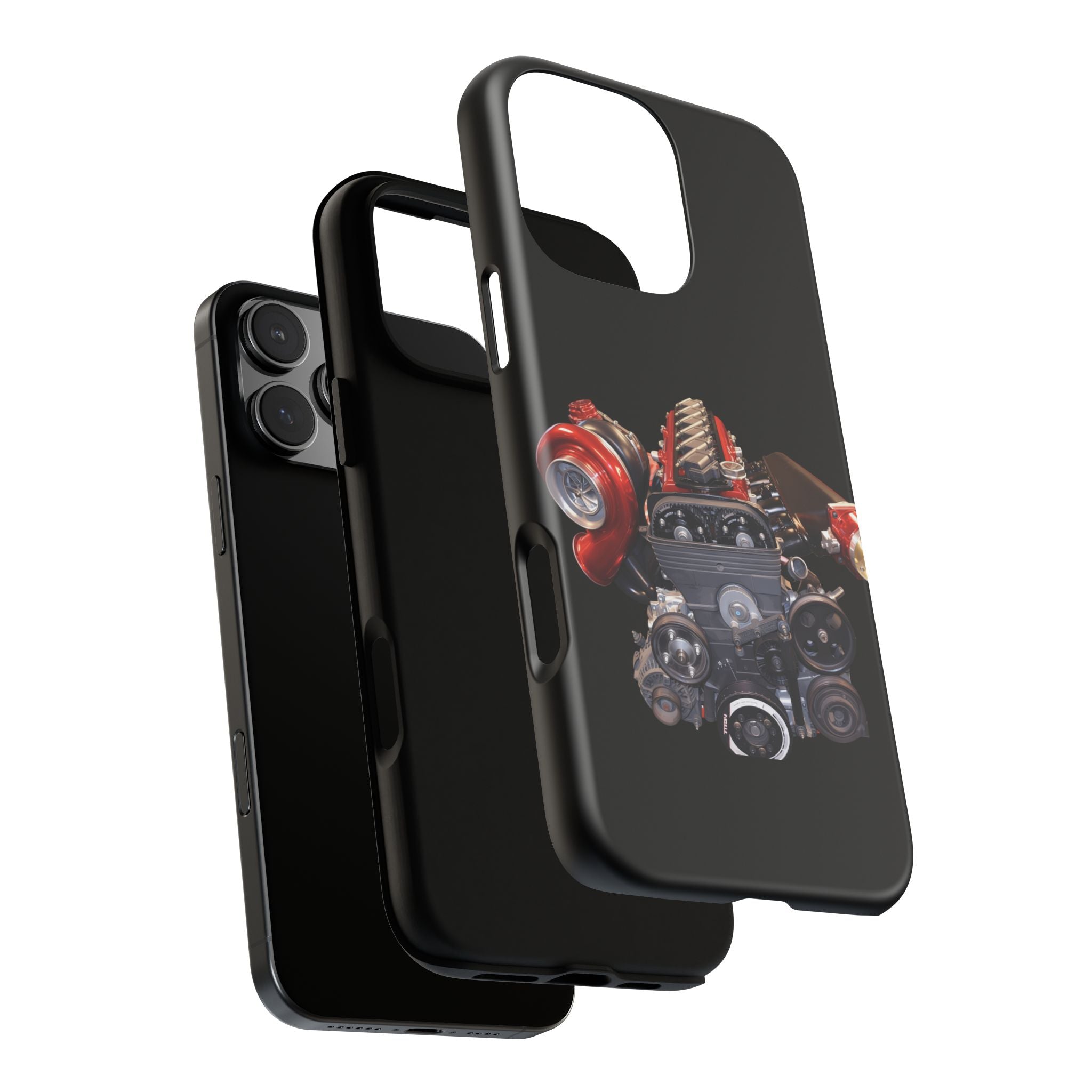 2JZ Phone Case — Black Tough Car Motor Illustration