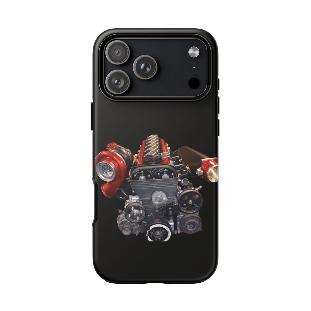 2JZ Phone Case — Black Tough Car Motor Illustration