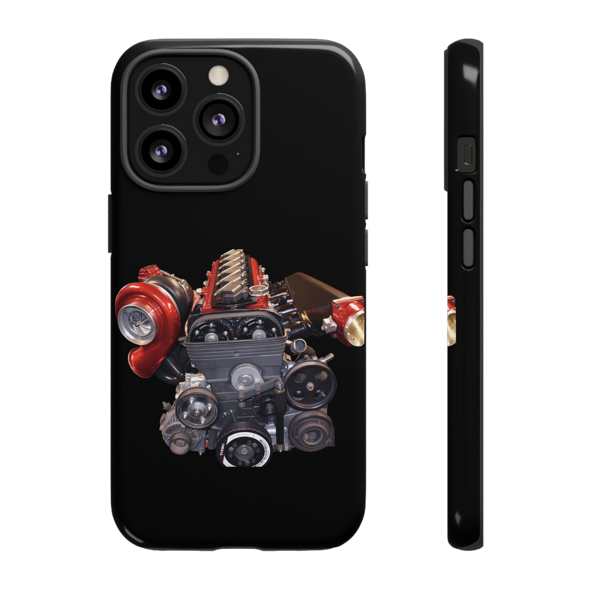 2JZ Phone Case — Black Tough Car Motor Illustration
