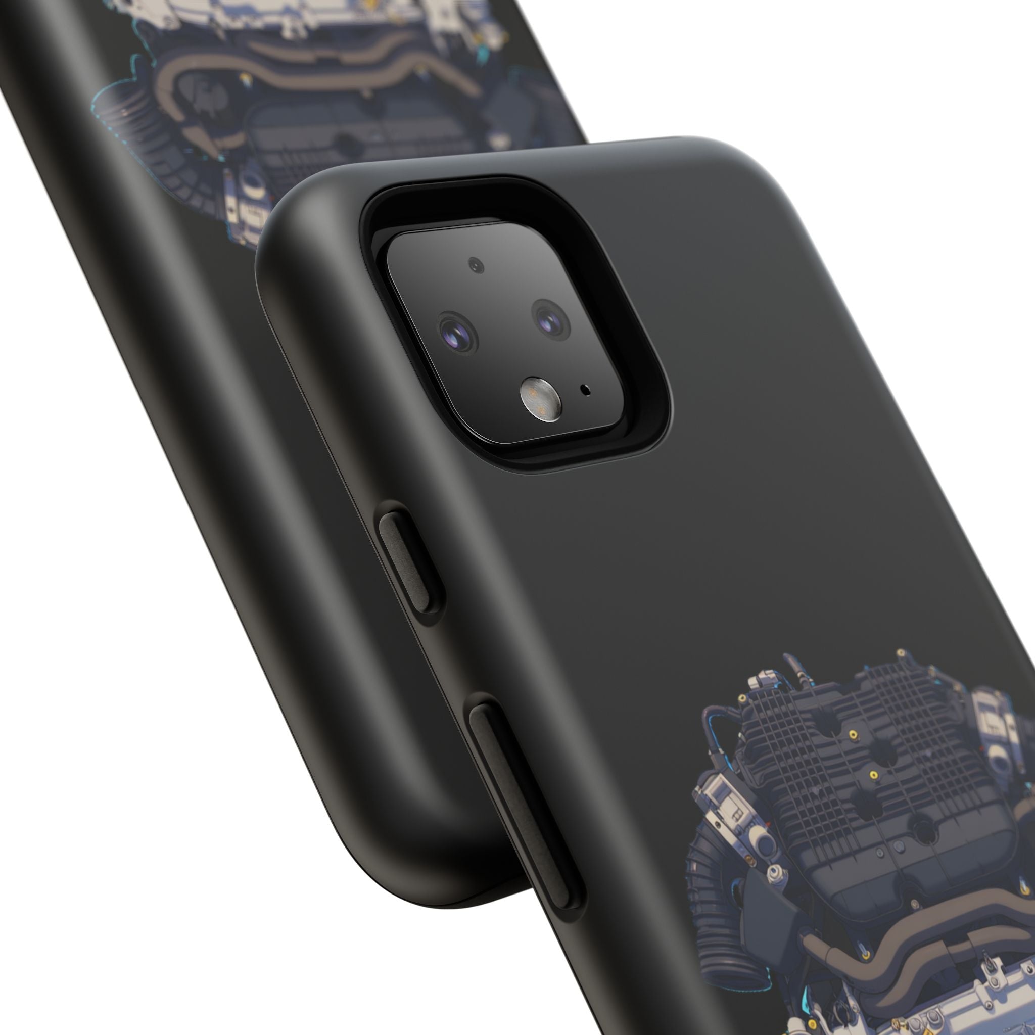 Engine Illustration Tough Phone Case – Automotive Car Lover Gift