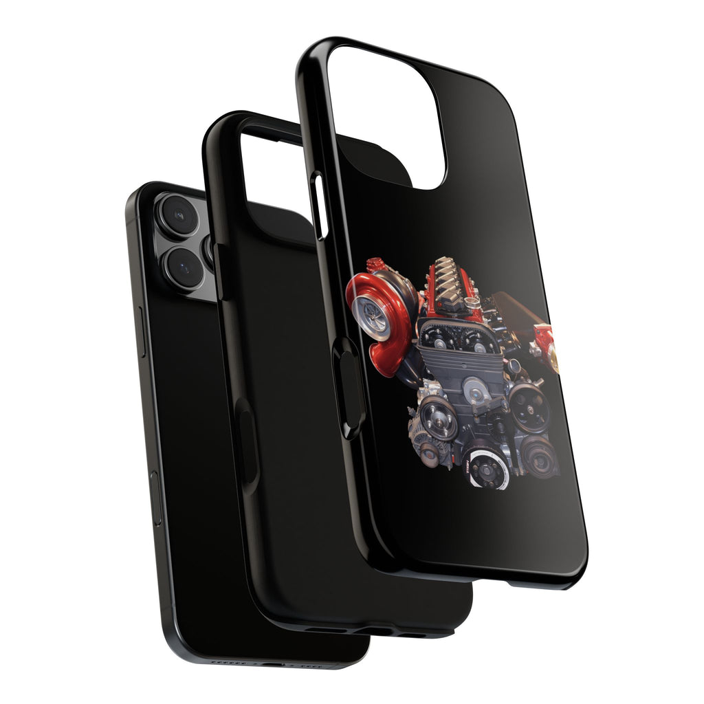 2JZ Phone Case — Black Tough Car Motor Illustration