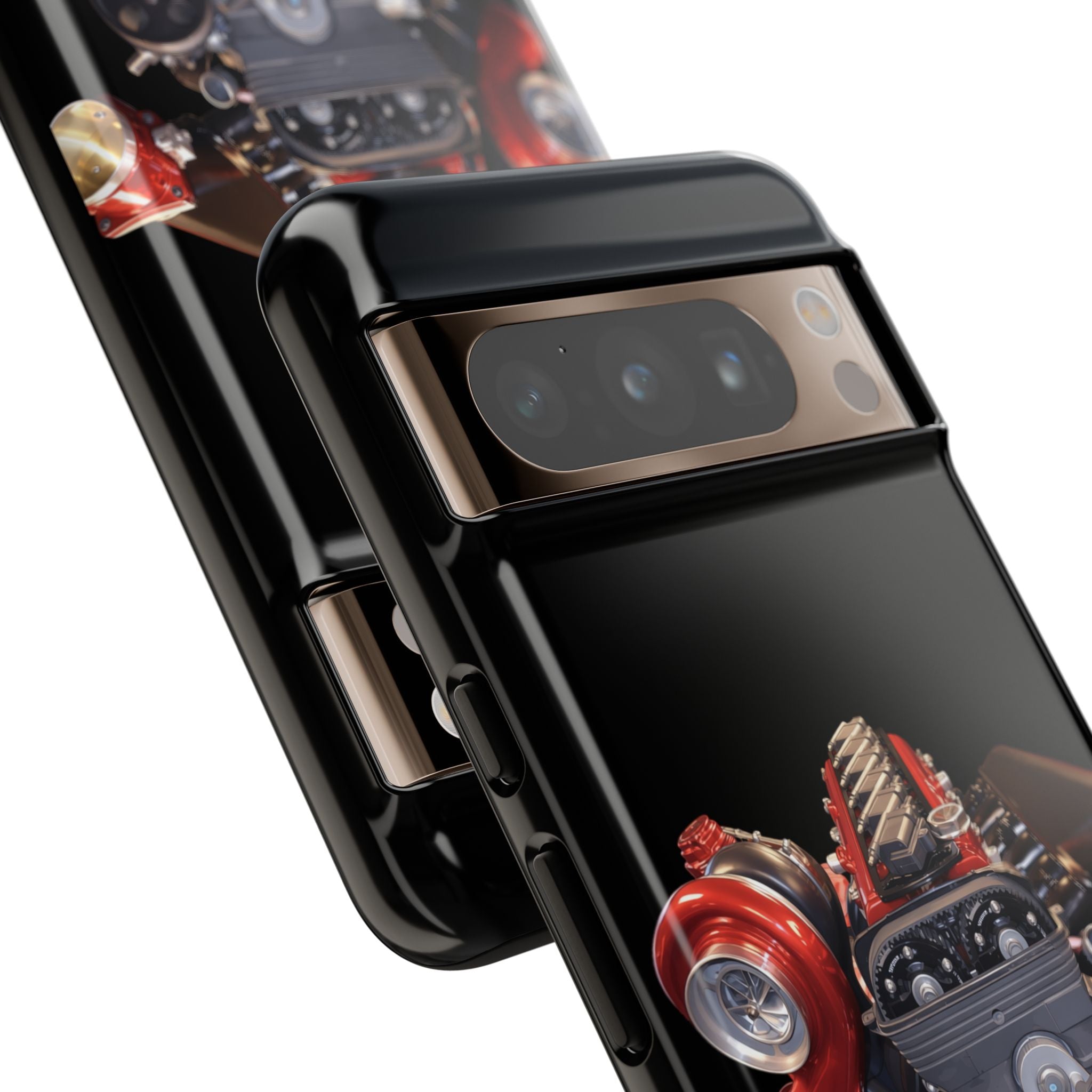 2JZ Phone Case — Black Tough Car Motor Illustration