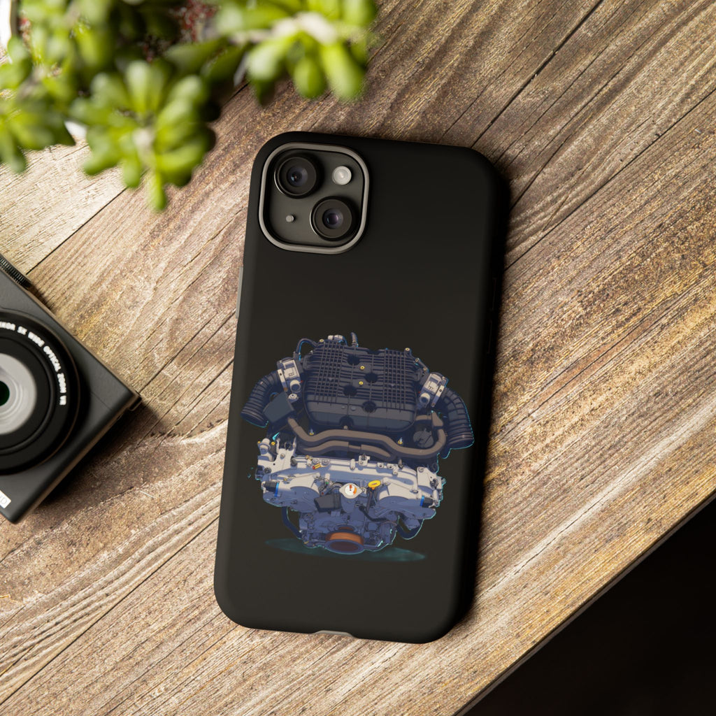 Engine Illustration Tough Phone Case – Automotive Car Lover Gift