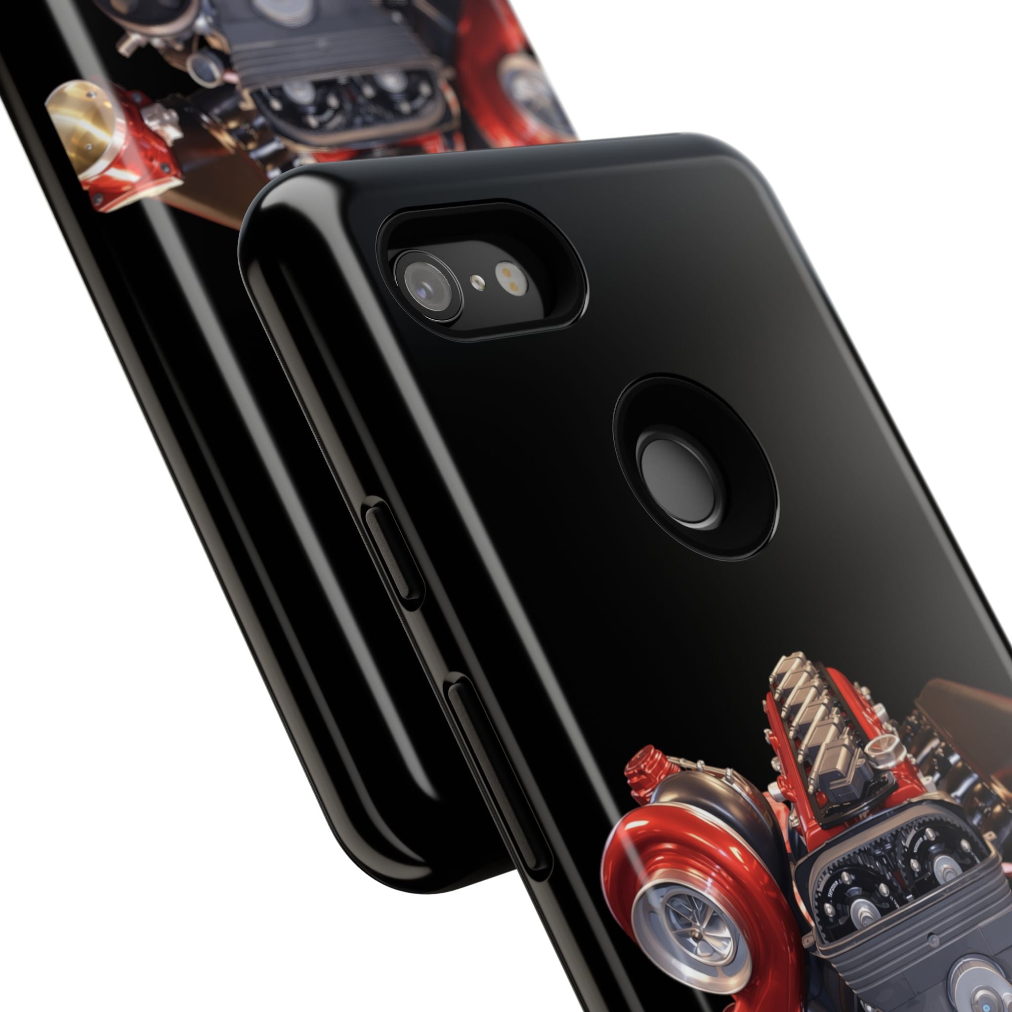 2JZ Phone Case — Black Tough Car Motor Illustration