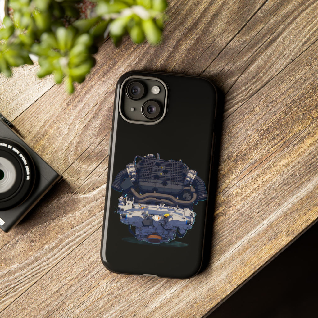 Engine Illustration Tough Phone Case – Automotive Car Lover Gift