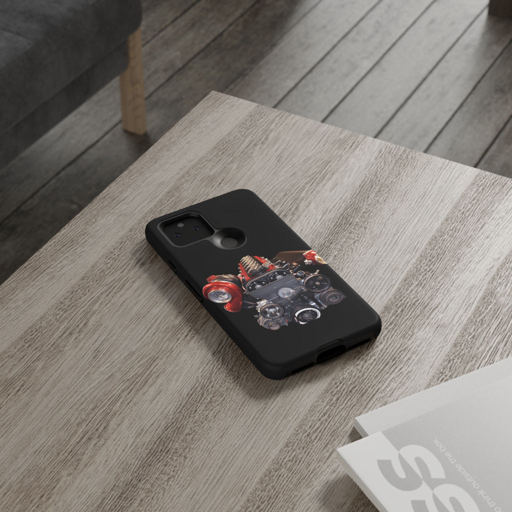 2JZ Phone Case — Black Tough Car Motor Illustration