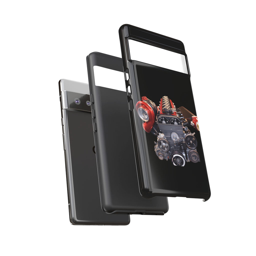 2JZ Phone Case — Black Tough Car Motor Illustration