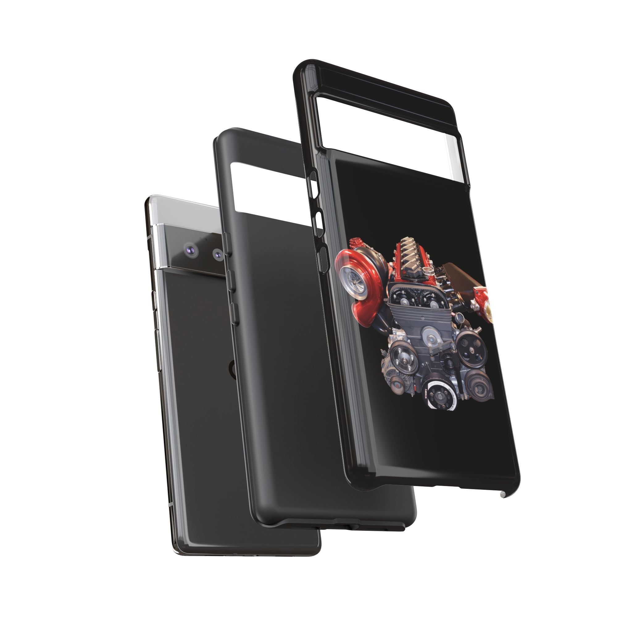 2JZ Phone Case — Black Tough Car Motor Illustration