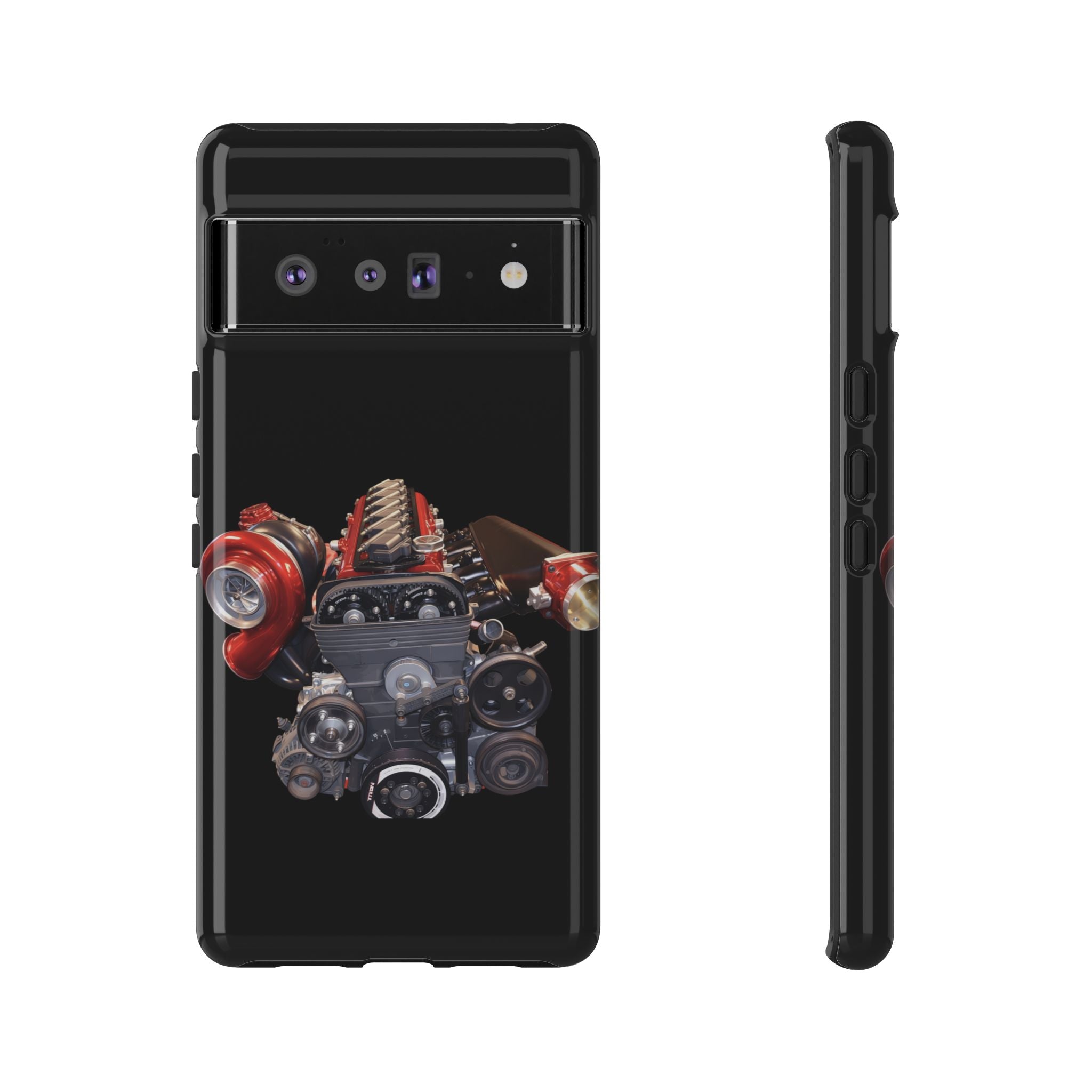 2JZ Phone Case — Black Tough Car Motor Illustration