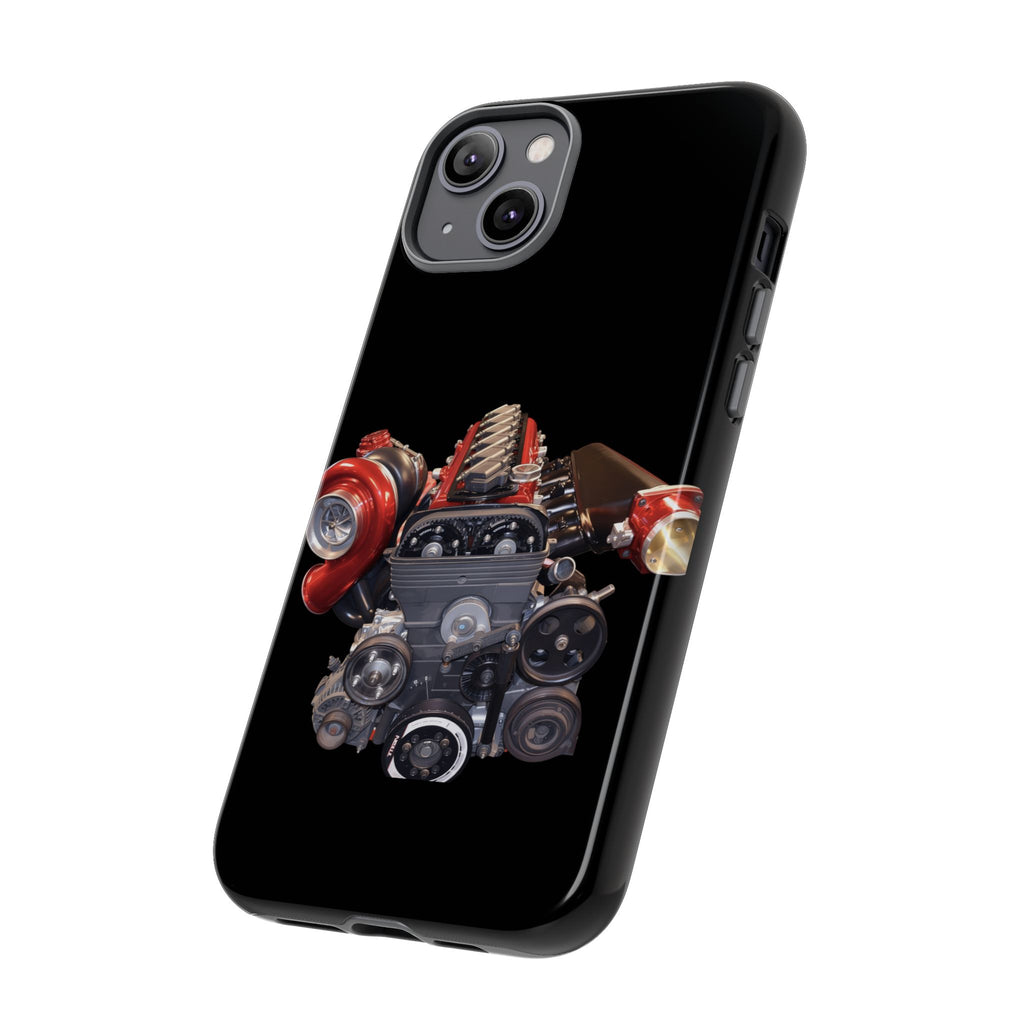 2JZ Phone Case — Black Tough Car Motor Illustration