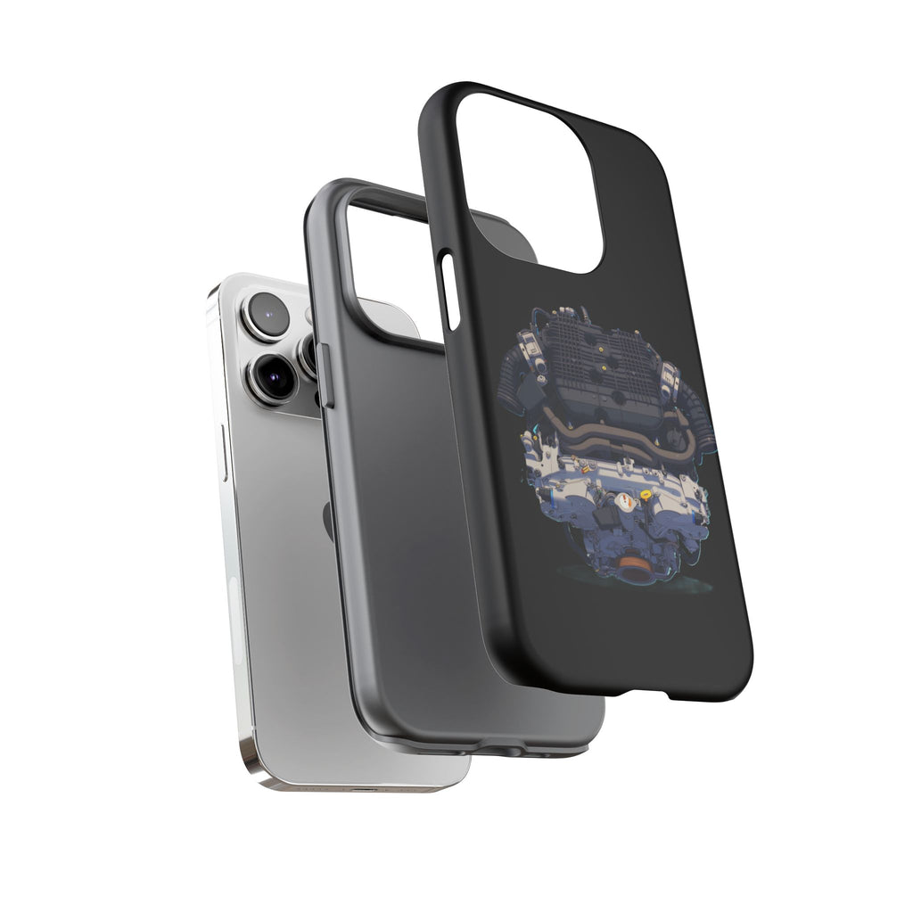 Engine Illustration Tough Phone Case – Automotive Car Lover Gift