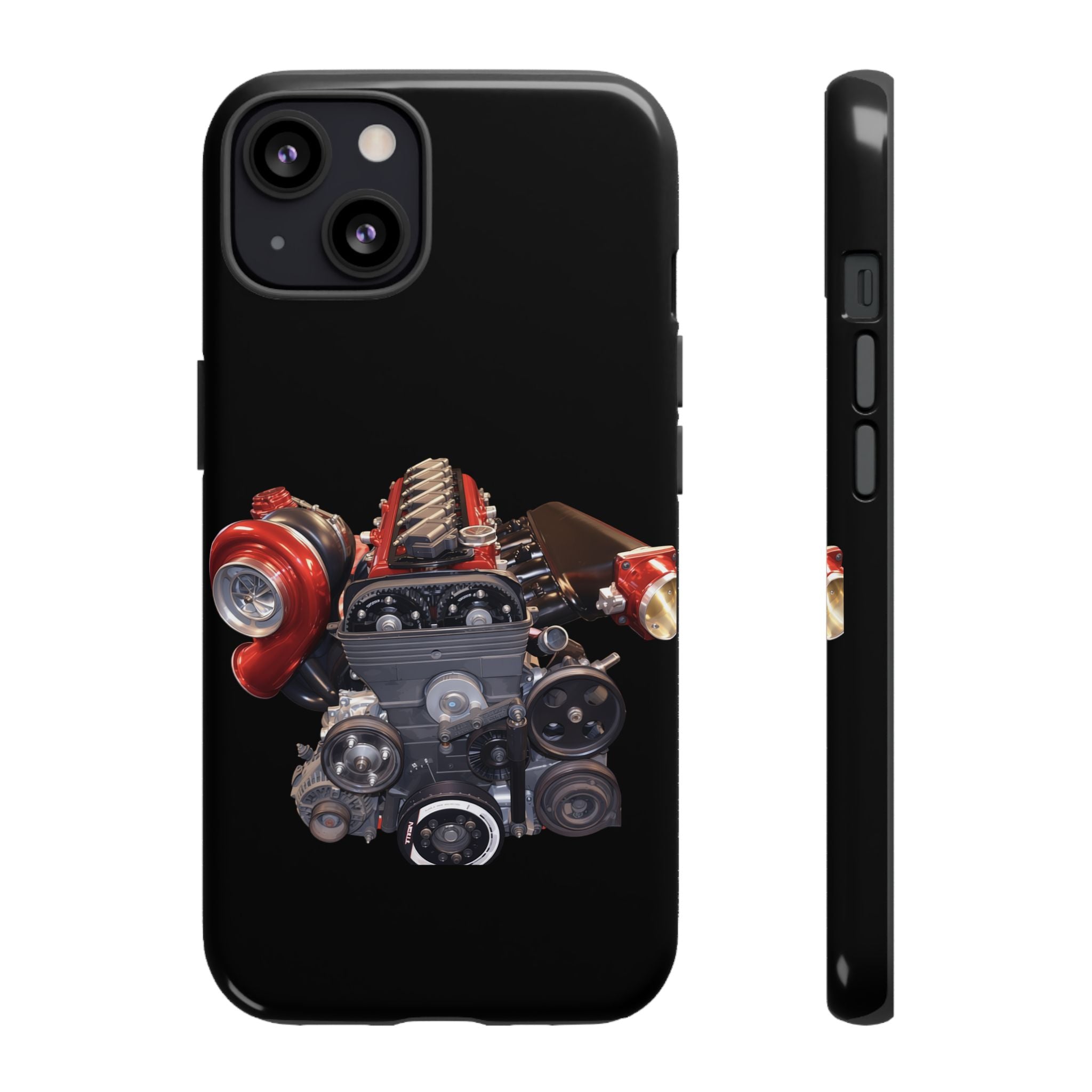 2JZ Phone Case — Black Tough Car Motor Illustration