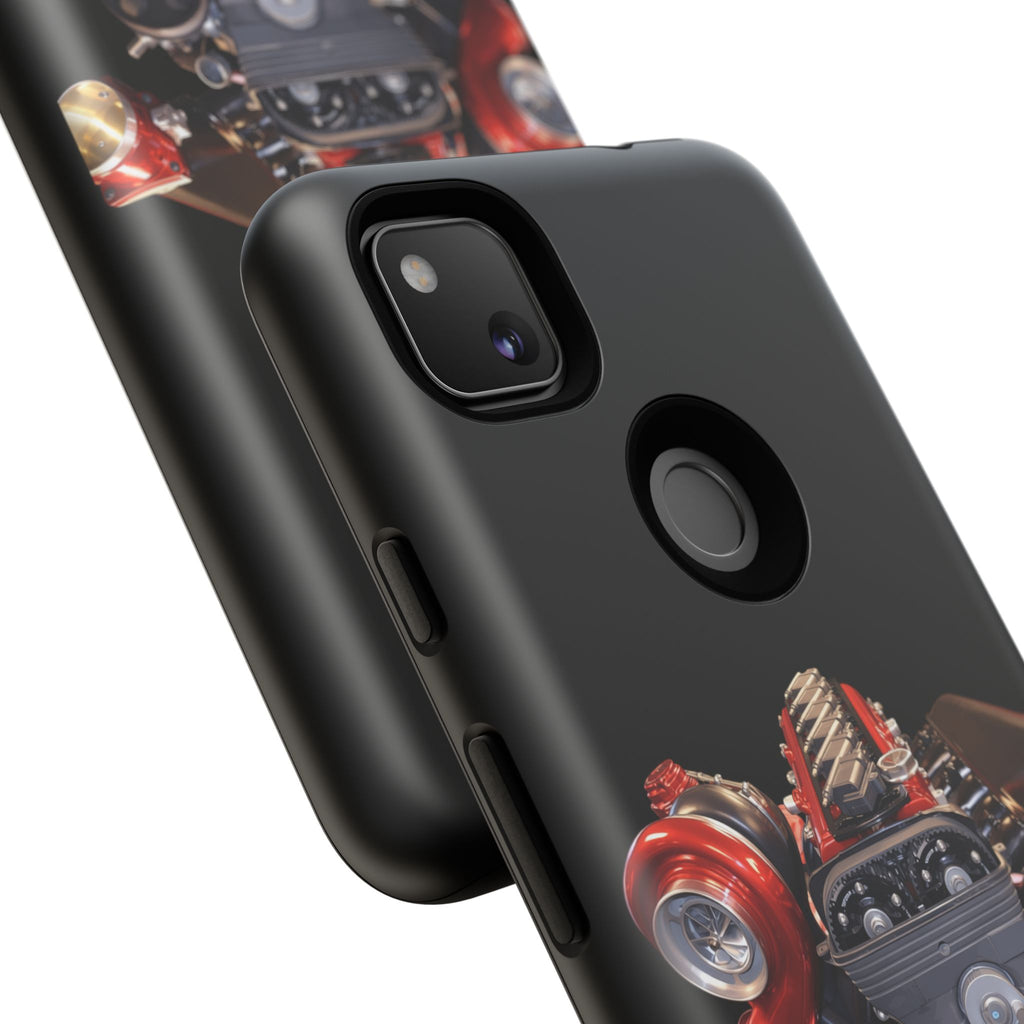2JZ Phone Case — Black Tough Car Motor Illustration
