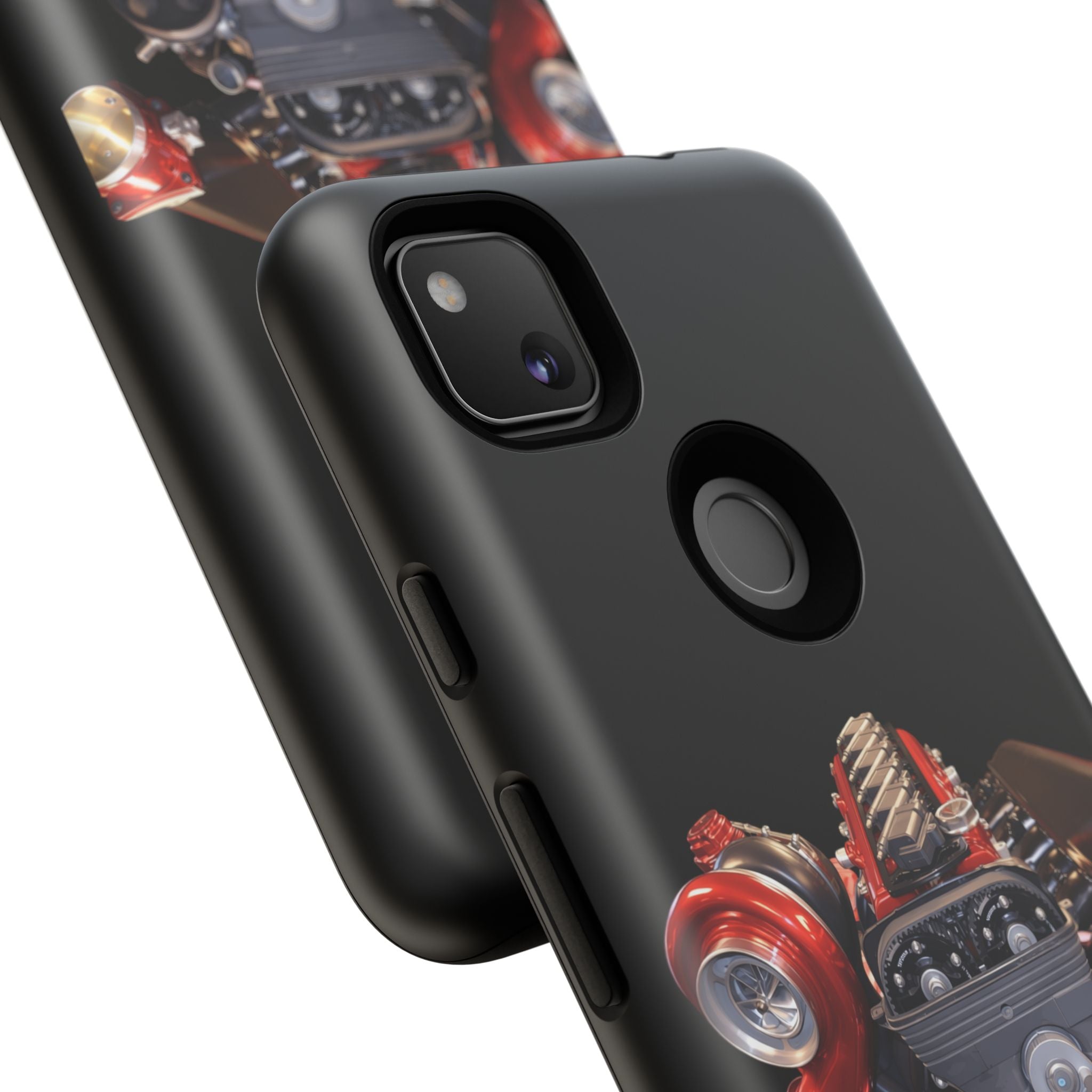 2JZ Phone Case — Black Tough Car Motor Illustration