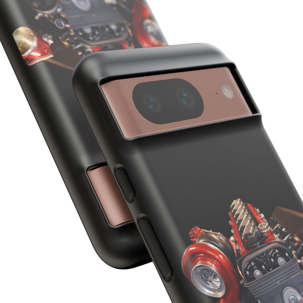 2JZ Phone Case — Black Tough Car Motor Illustration