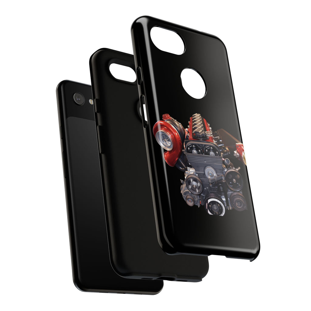 2JZ Phone Case — Black Tough Car Motor Illustration