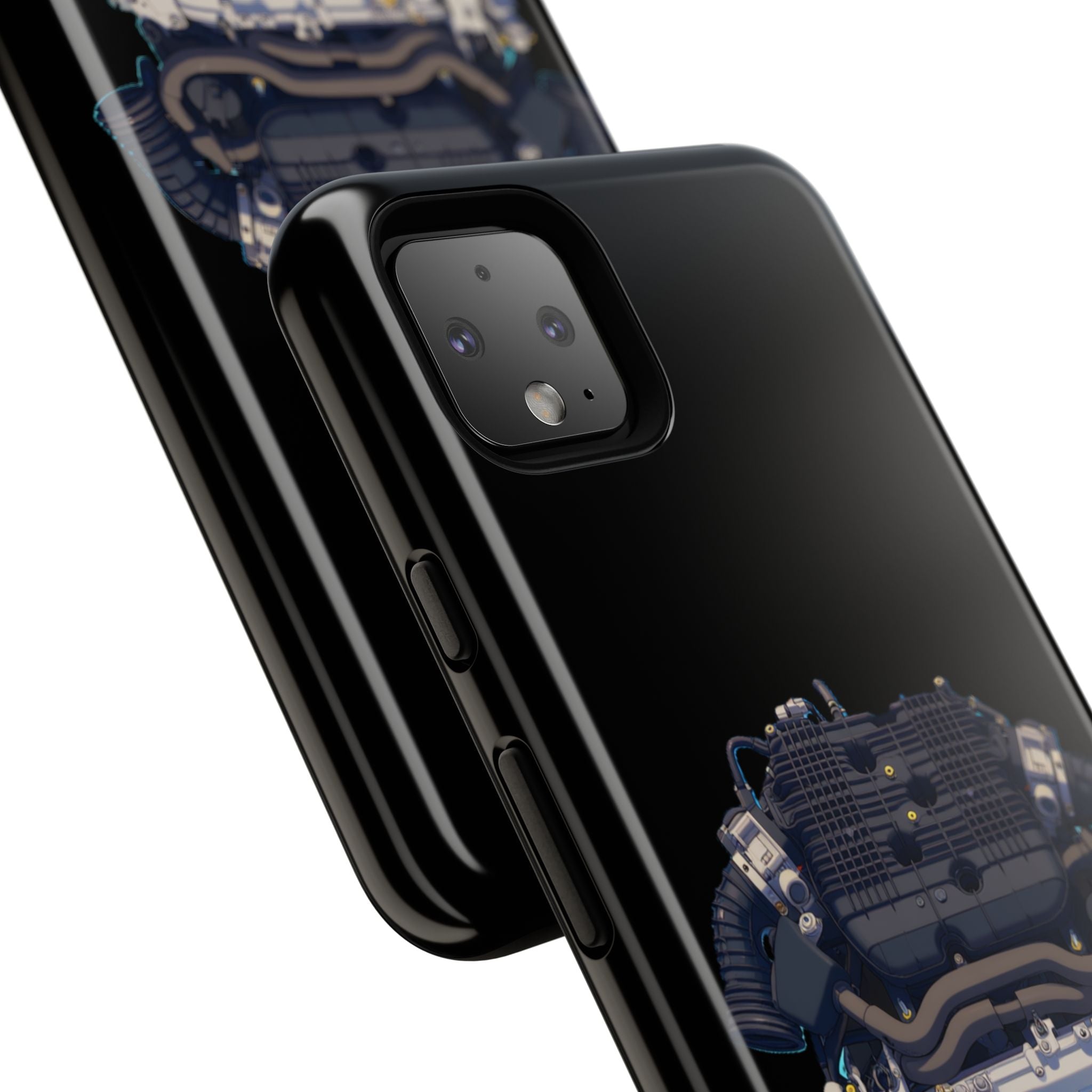 Engine Illustration Tough Phone Case – Automotive Car Lover Gift