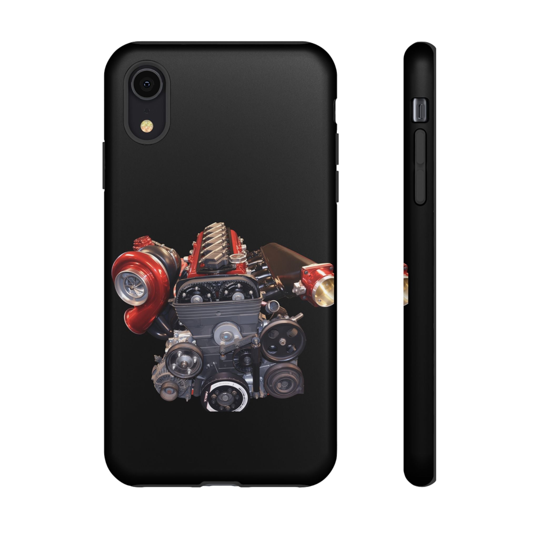 2JZ Phone Case — Black Tough Car Motor Illustration