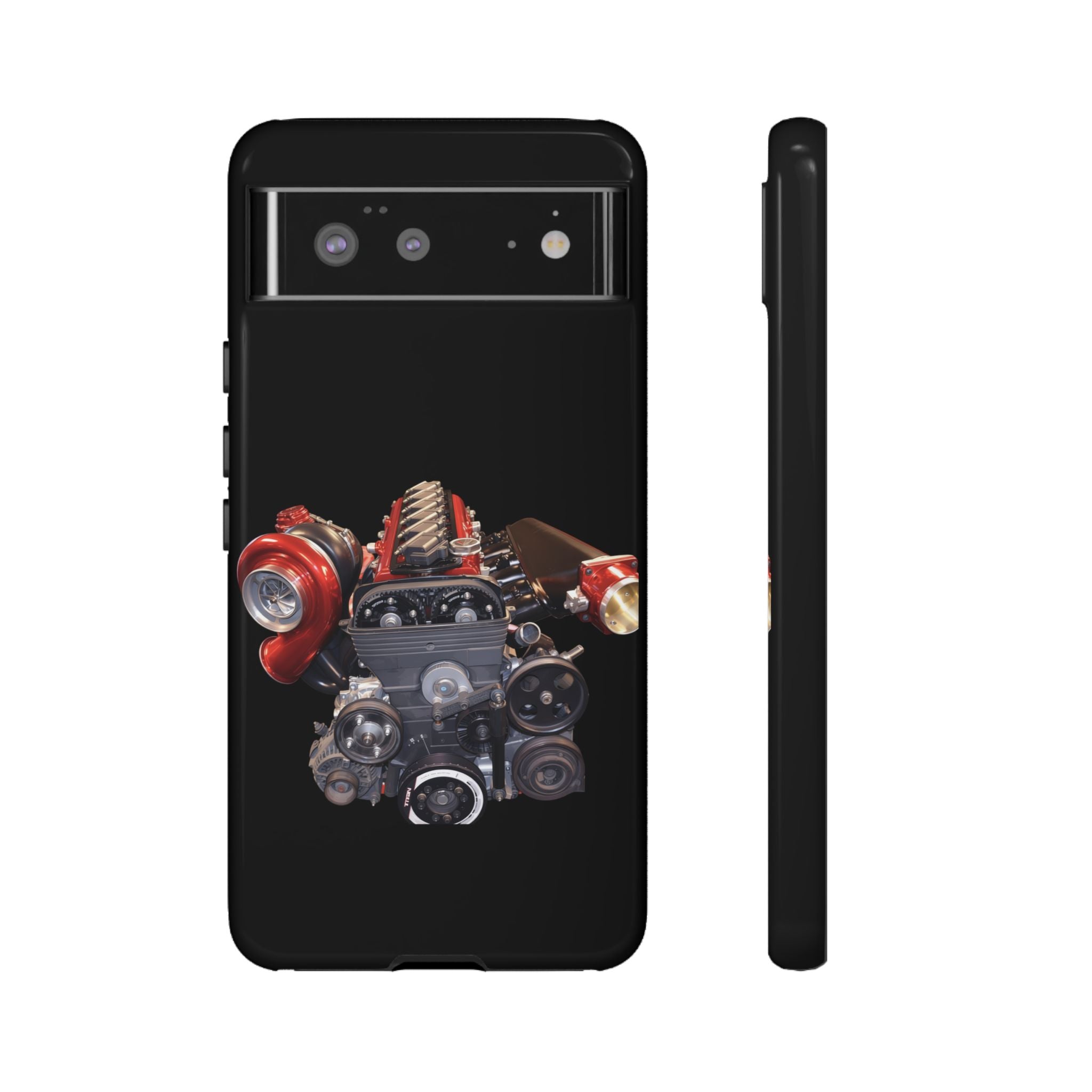 2JZ Phone Case — Black Tough Car Motor Illustration
