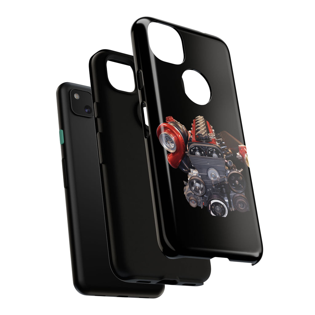 2JZ Phone Case — Black Tough Car Motor Illustration