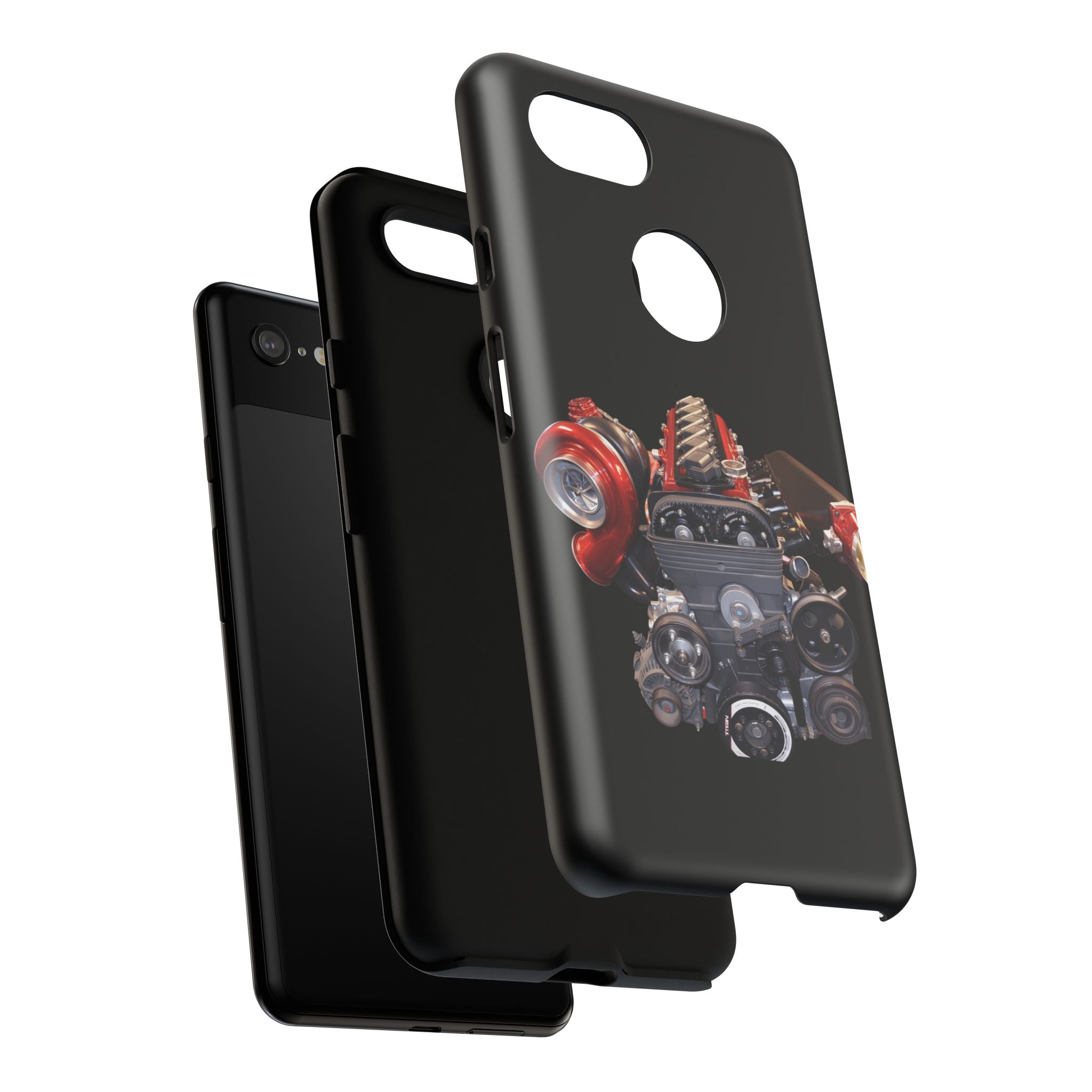 2JZ Phone Case — Black Tough Car Motor Illustration