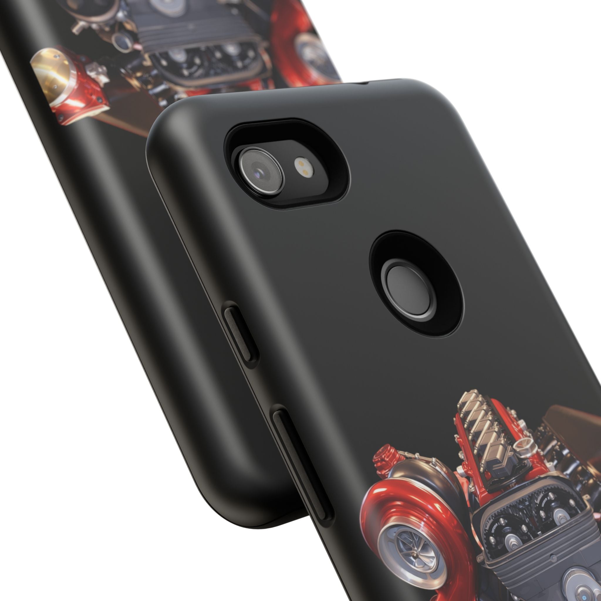 2JZ Phone Case — Black Tough Car Motor Illustration