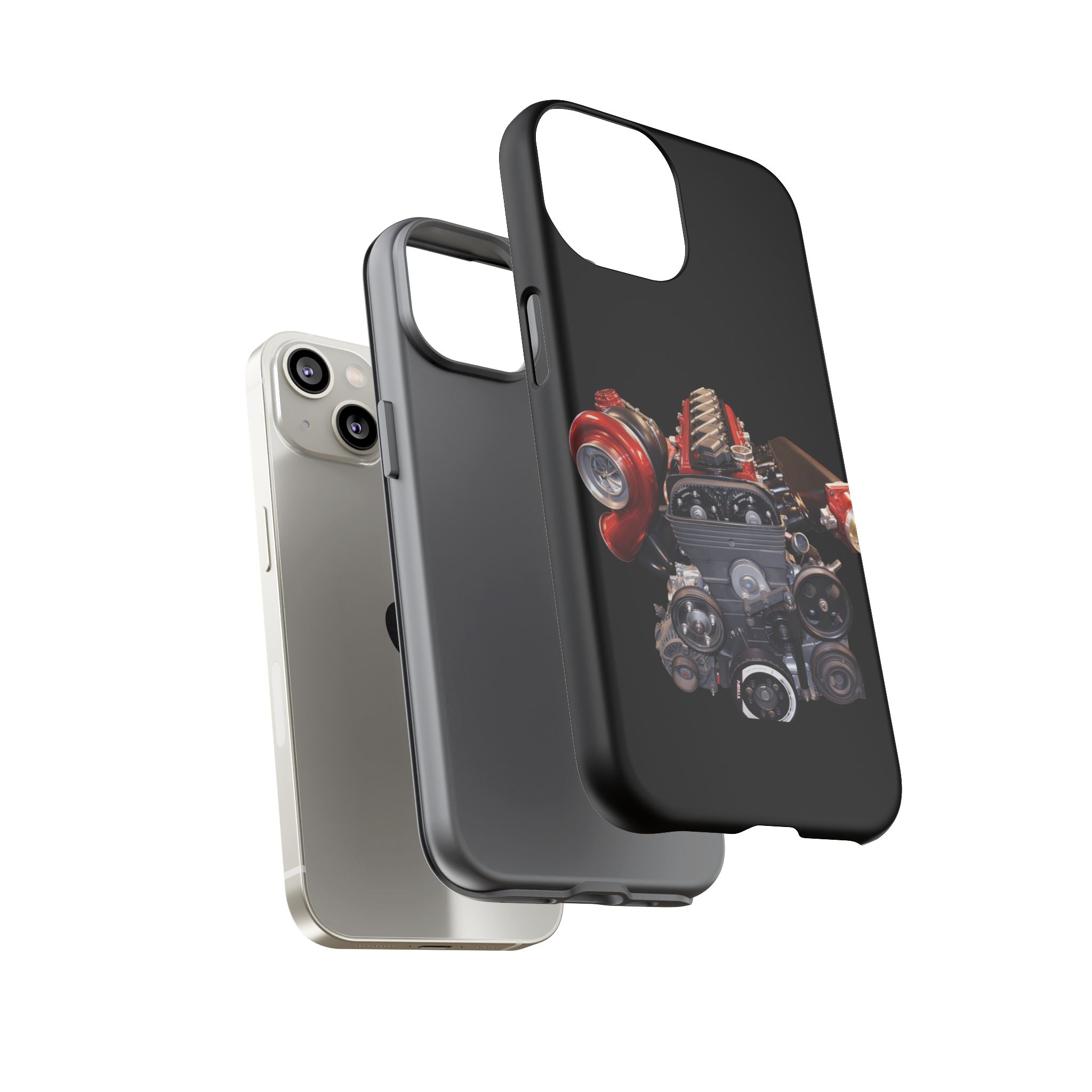 2JZ Phone Case — Black Tough Car Motor Illustration