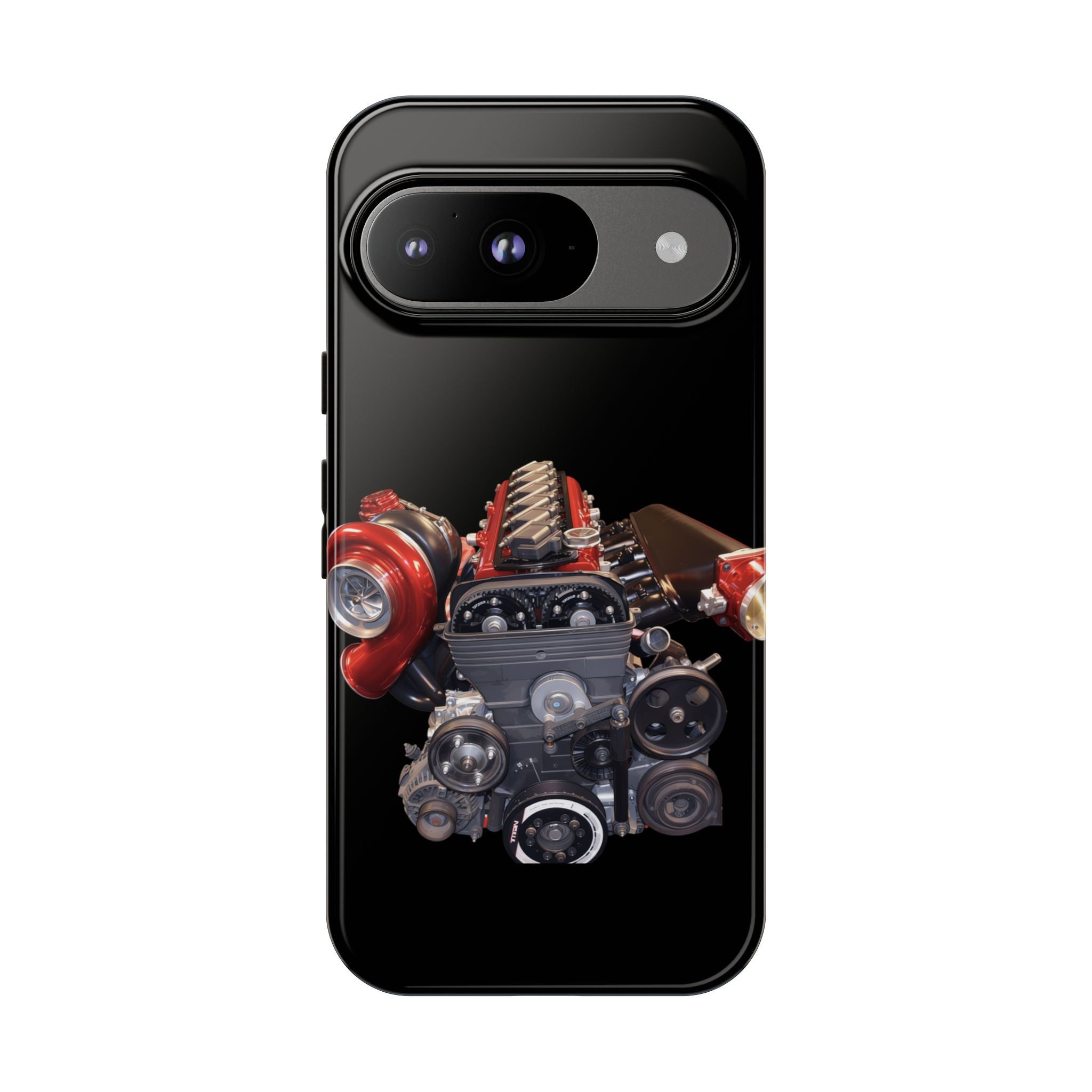 2JZ Phone Case — Black Tough Car Motor Illustration
